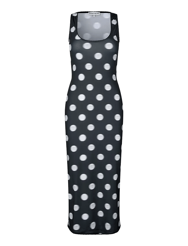 STINE GOYA - 2244 Stocking Jersey, Elastic Deep - Õhtukleidid - dots in motion - 1
