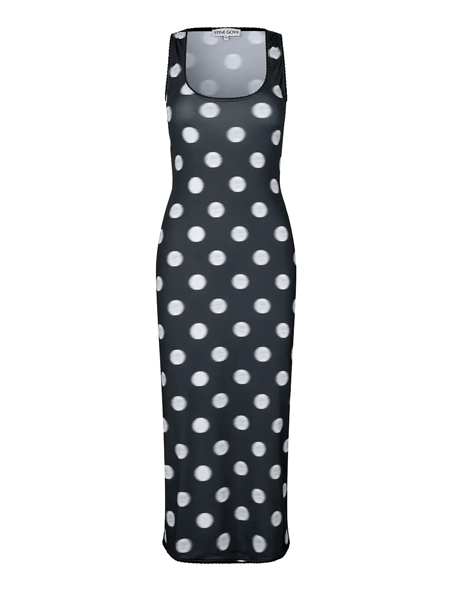 STINE GOYA - 2244 Stocking Jersey, Elastic Deep - Õhtukleidid - dots in motion - 1