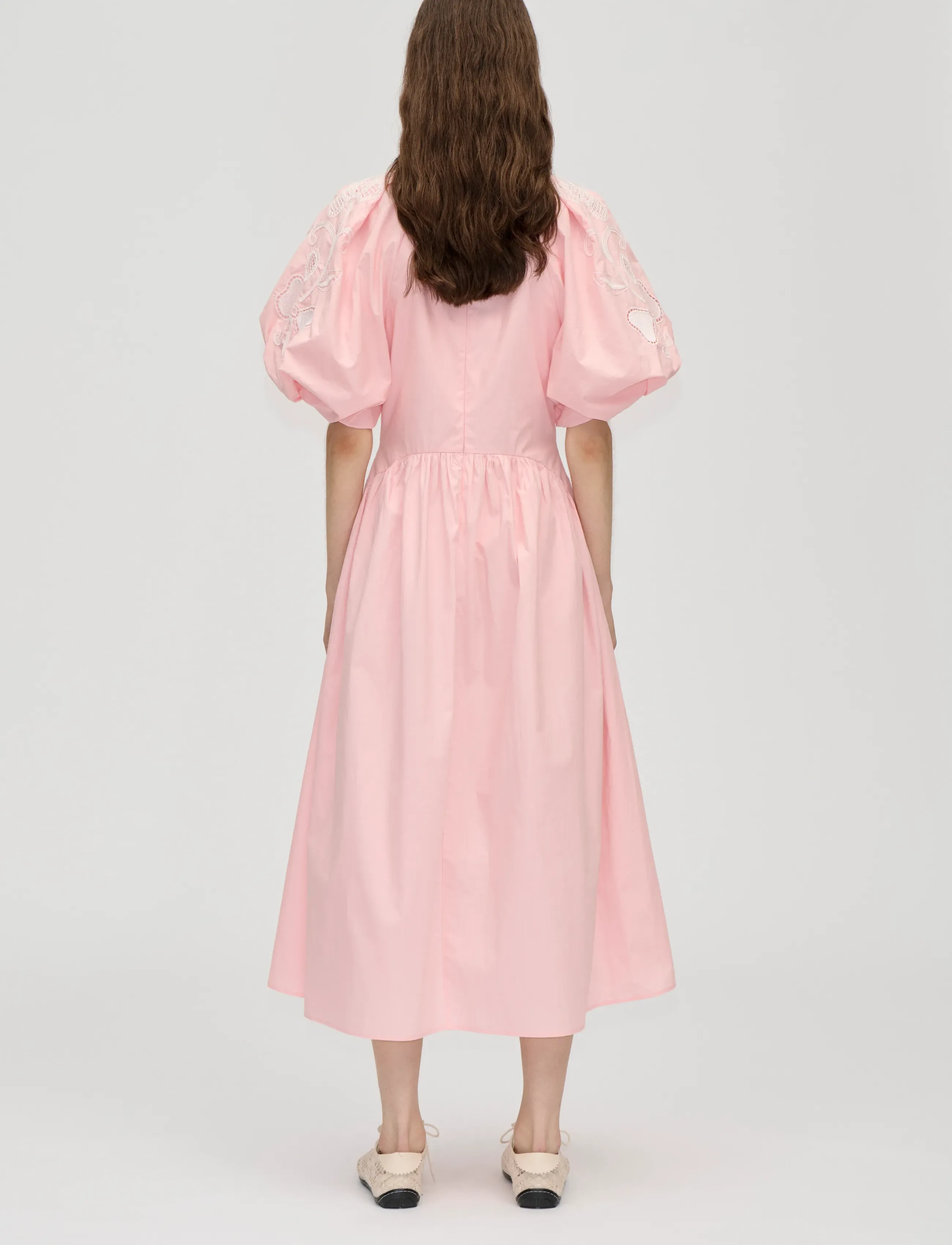 STINE GOYA - 2522 Midweight Cotton Broderie, Gat - robes de cocktail - ballerina broderie - 3