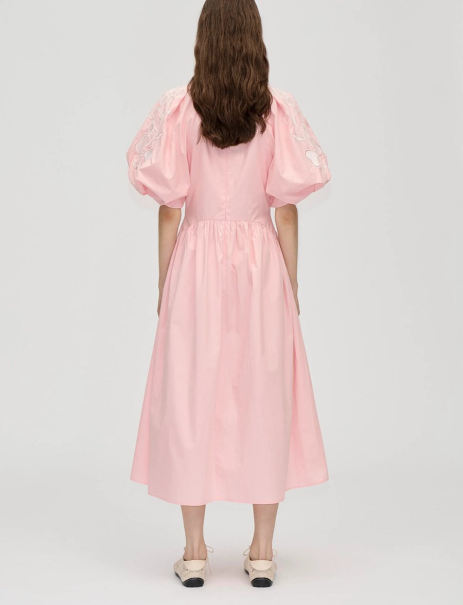 STINE GOYA - 2522 Midweight Cotton Broderie, Gat - robes de cocktail - ballerina broderie - 3