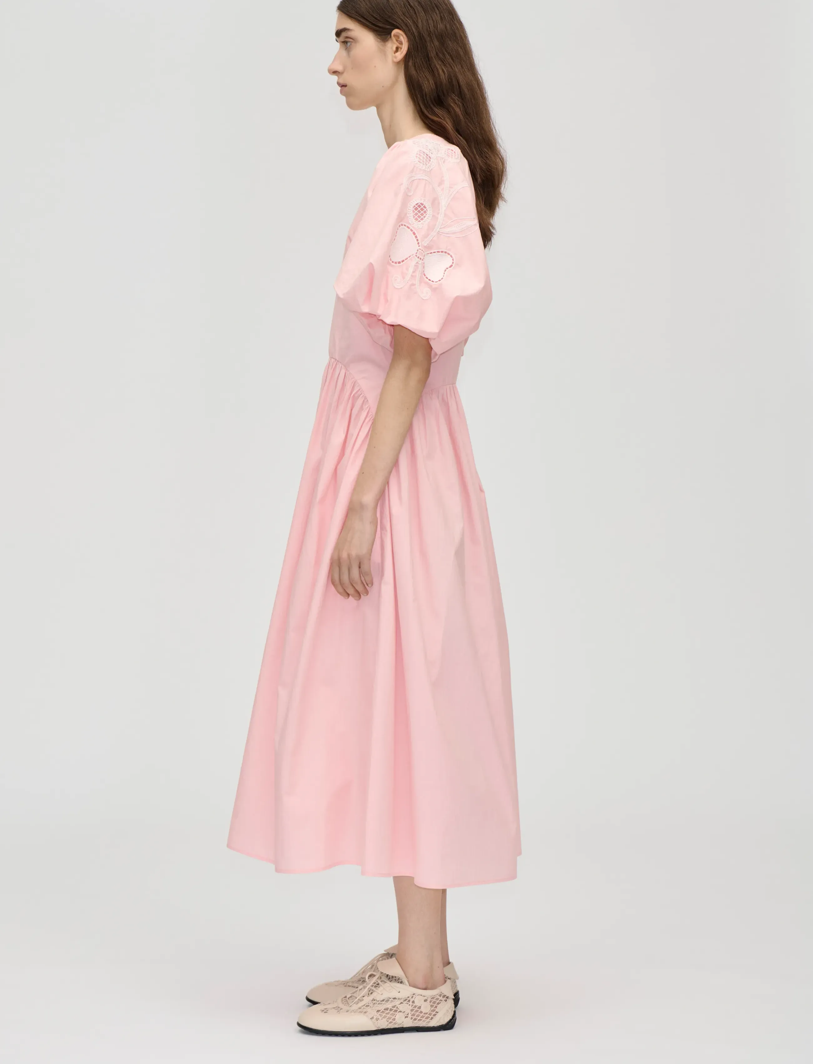 STINE GOYA - 2522 Midweight Cotton Broderie, Gat - robes de cocktail - ballerina broderie - 4