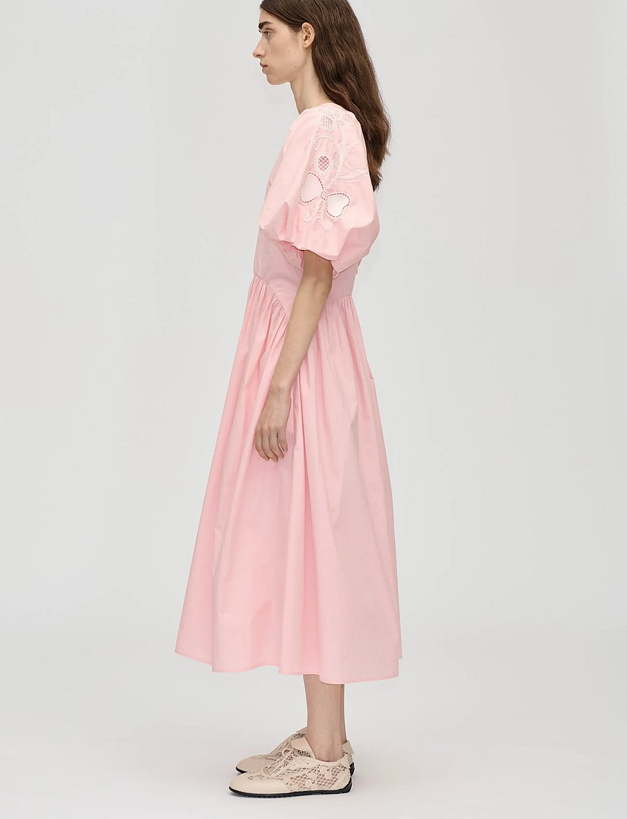 STINE GOYA - 2522 Midweight Cotton Broderie, Gat - robes de cocktail - ballerina broderie - 4