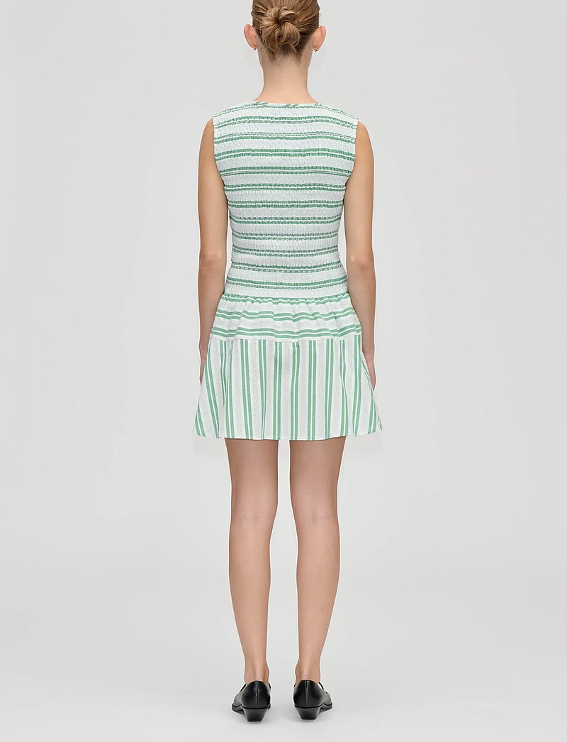 STINE GOYA - 2367 Smocked Cotton, Sleeveless Smo - vasarinės suknelės - smocked stripes - 3
