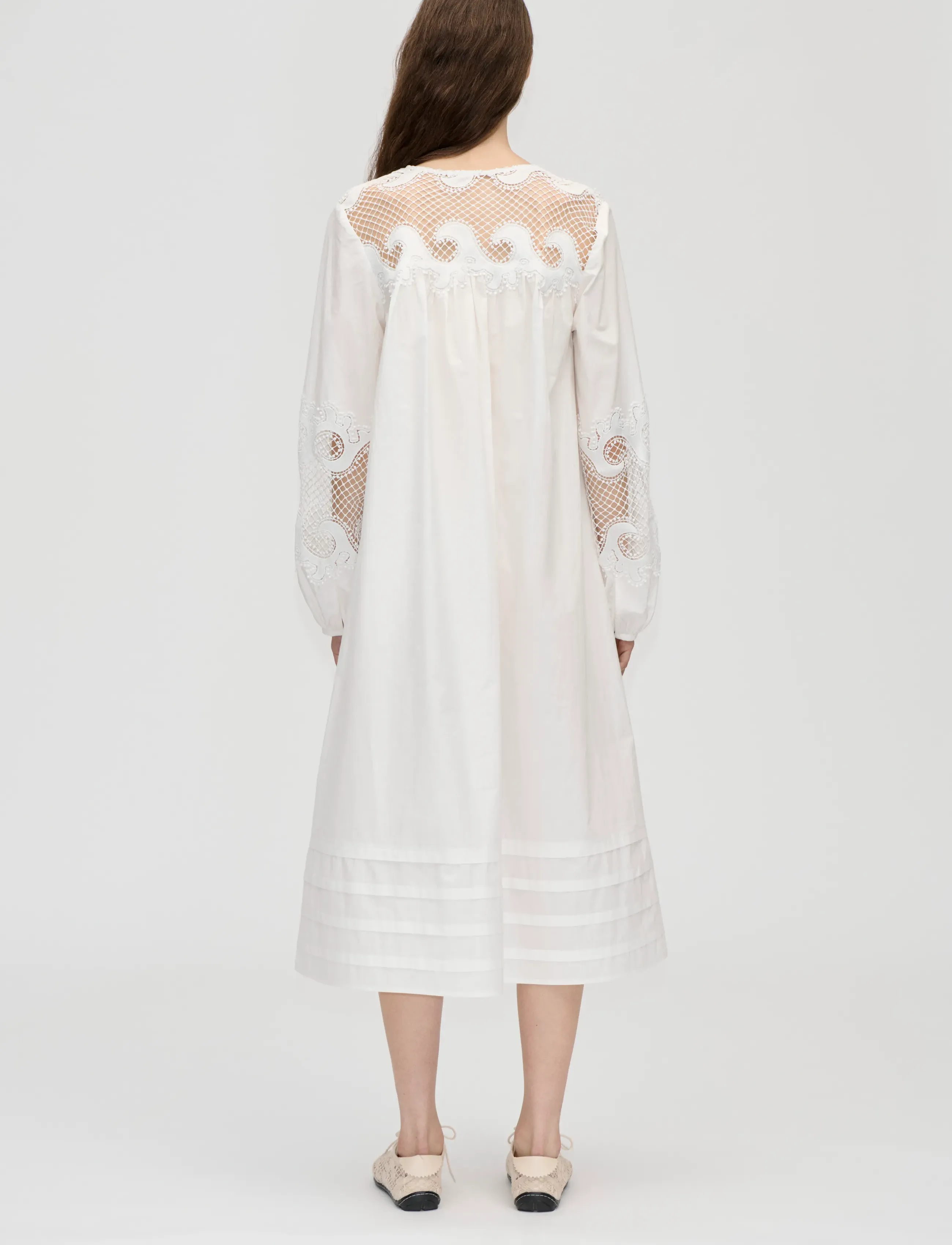 STINE GOYA - 2522 Midweight Cotton Broderie, Bro - confirmation - ballerina broderie - 3