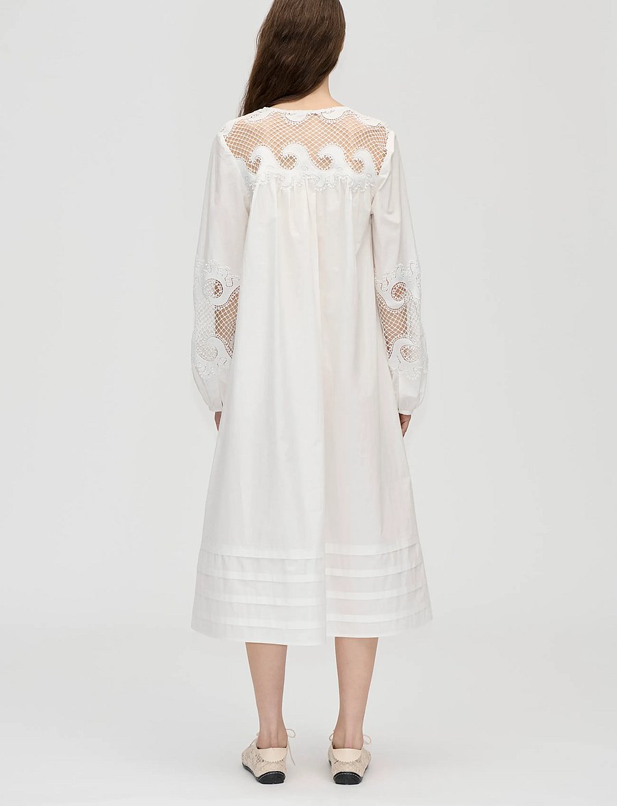 STINE GOYA - 2522 Midweight Cotton Broderie, Bro - confirmation - ballerina broderie - 3
