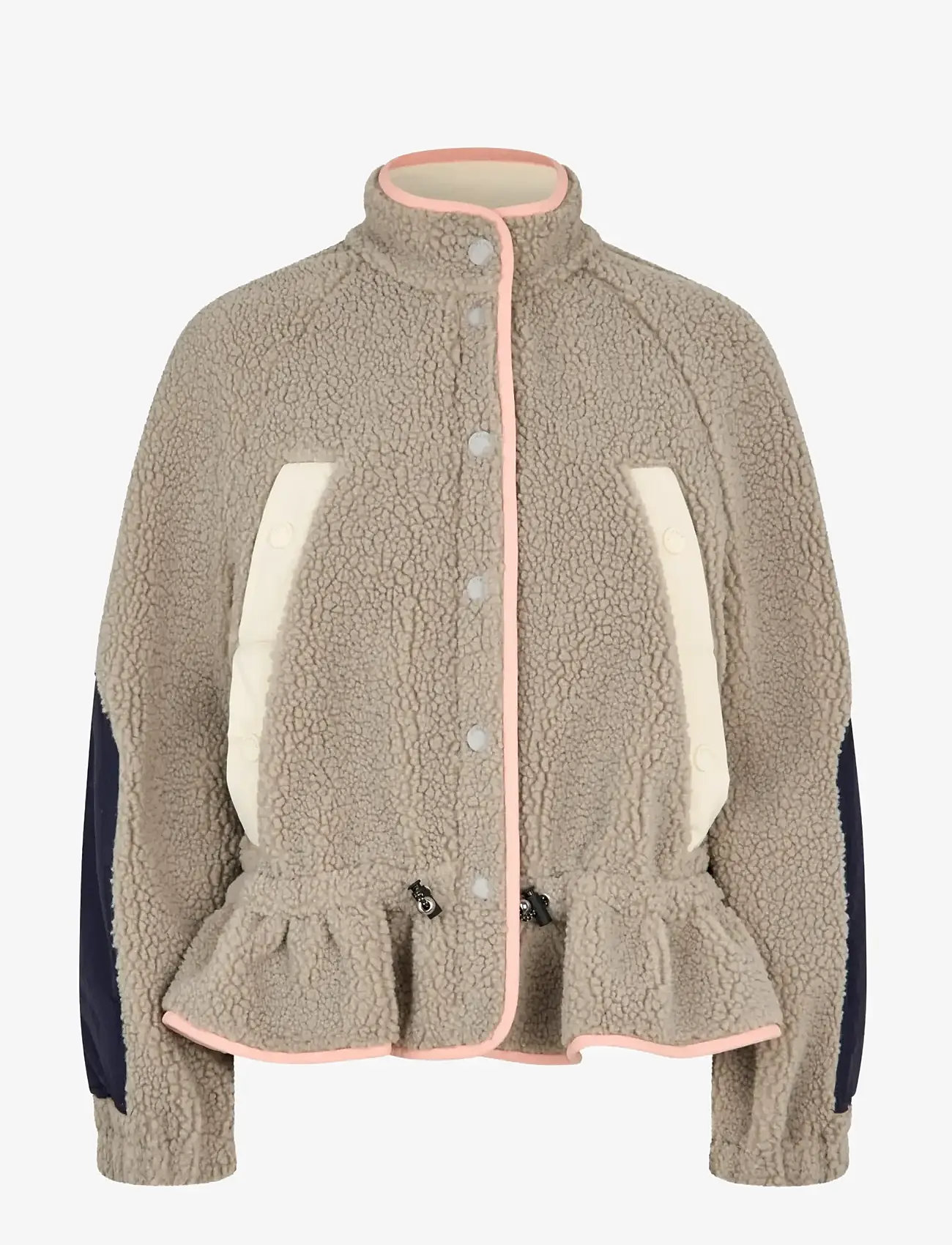 STINE GOYA - 2412 Fleece / Nylon, Dropped Should - frühlingsjacken - flint gray - 1