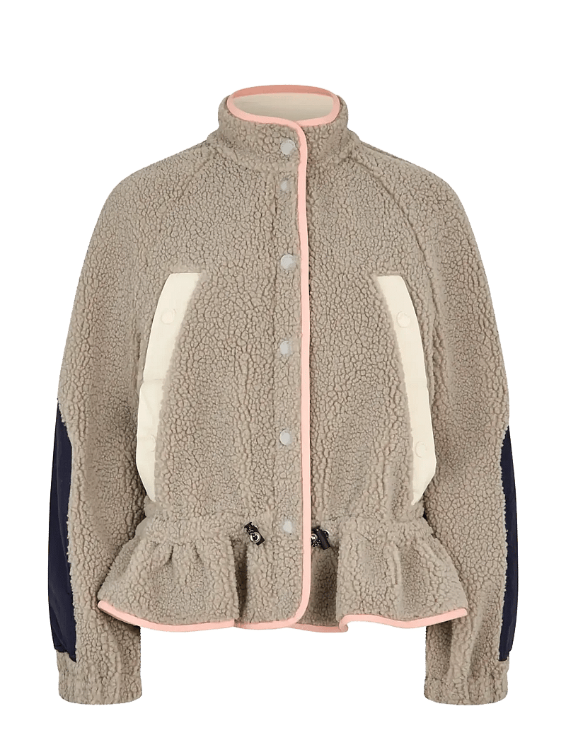 STINE GOYA - 2412 Fleece / Nylon, Dropped Should - frühlingsjacken - flint gray - 1
