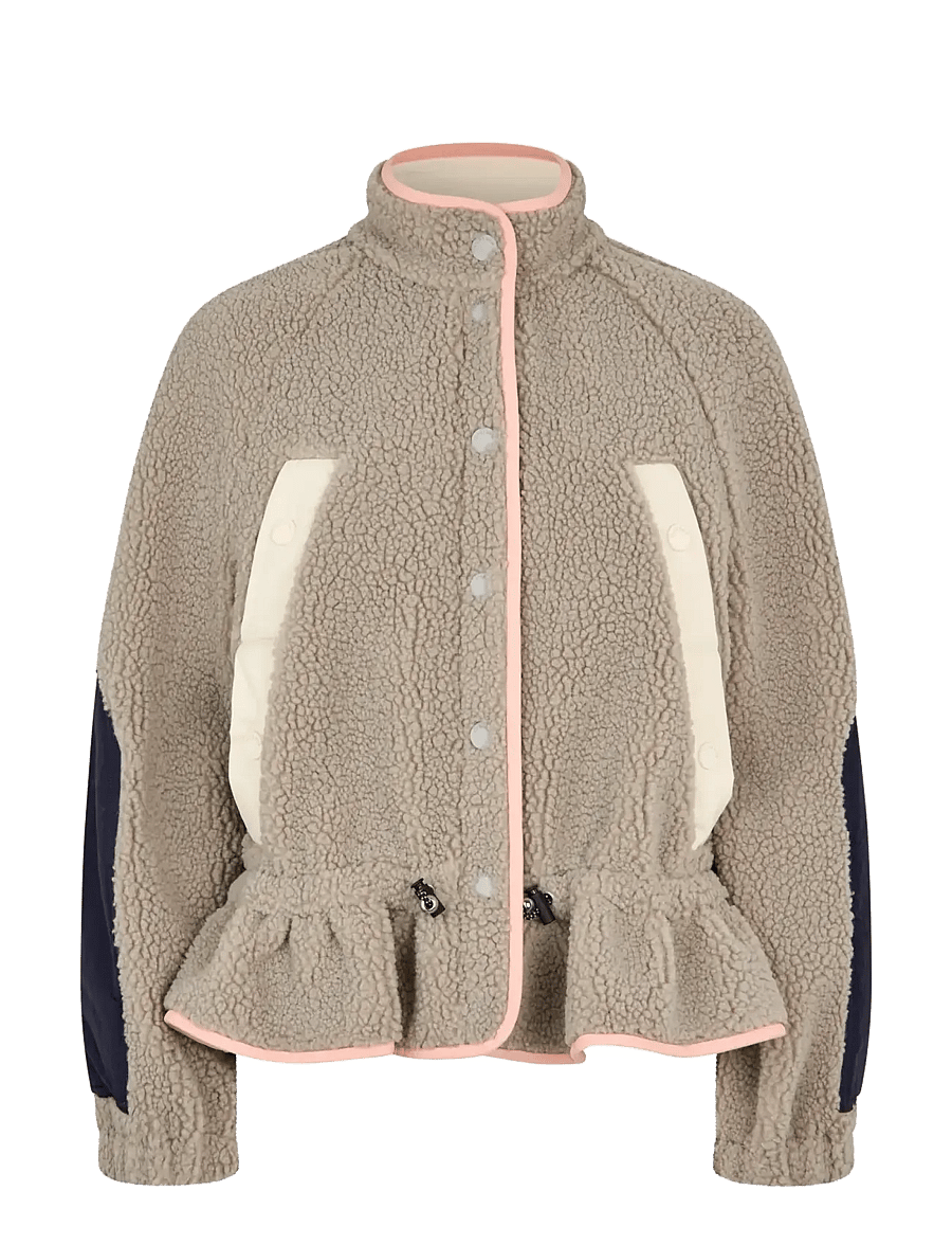 STINE GOYA - 2412 Fleece / Nylon, Dropped Should - frühlingsjacken - flint gray - 1