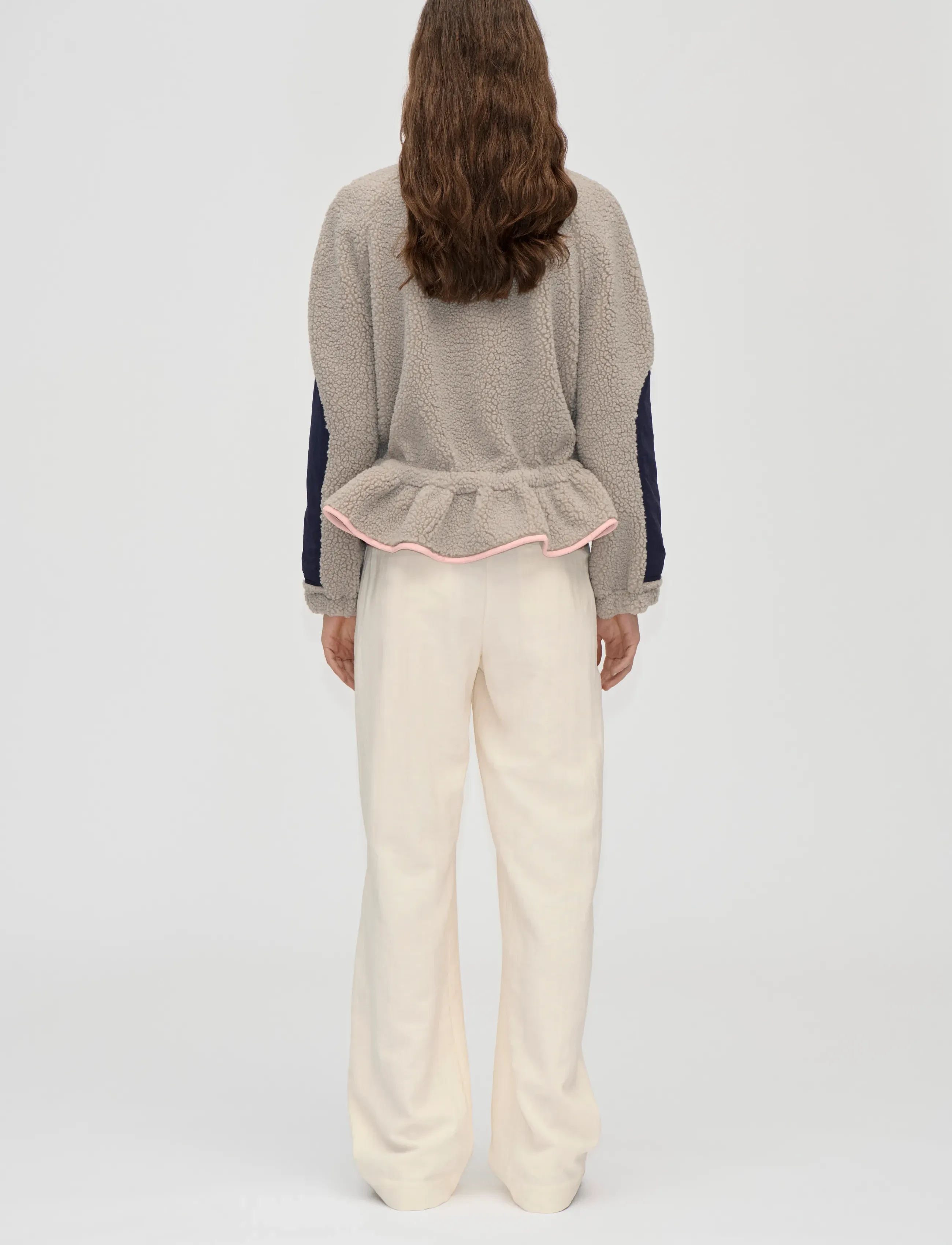 STINE GOYA - 2412 Fleece / Nylon, Dropped Should - tunna jackor - flint gray - 3