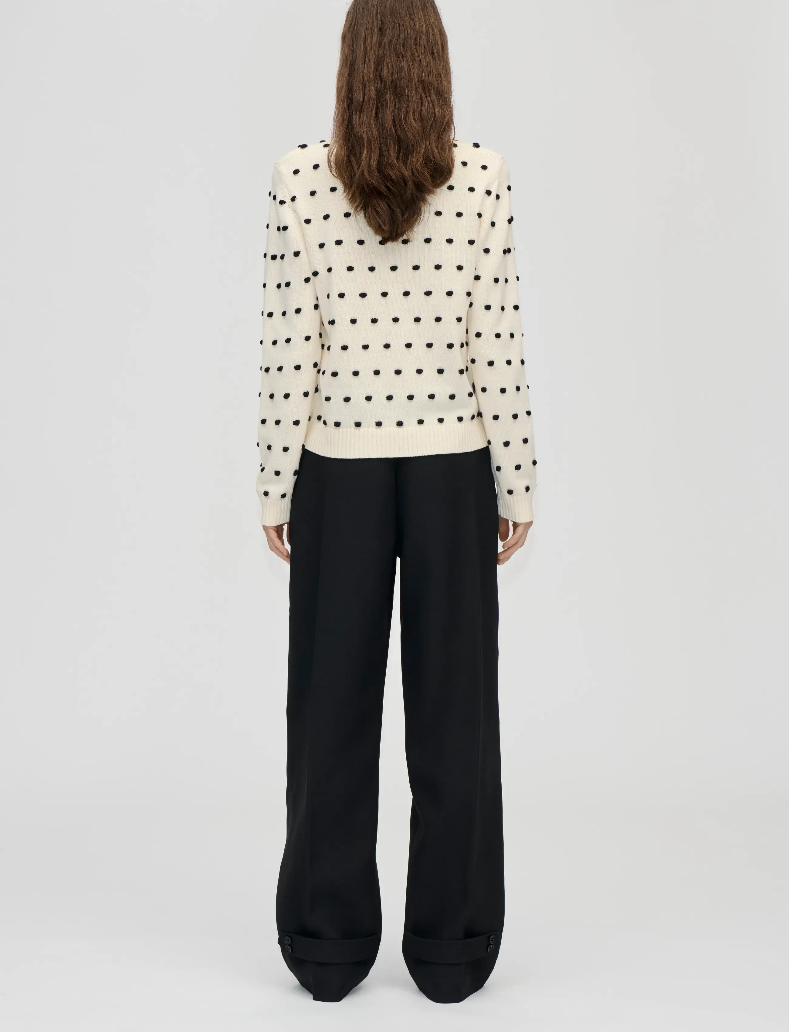STINE GOYA - 2386 Cotton Mix, Bobble Polo Collar - jumpers - sunlight bobbles - 3