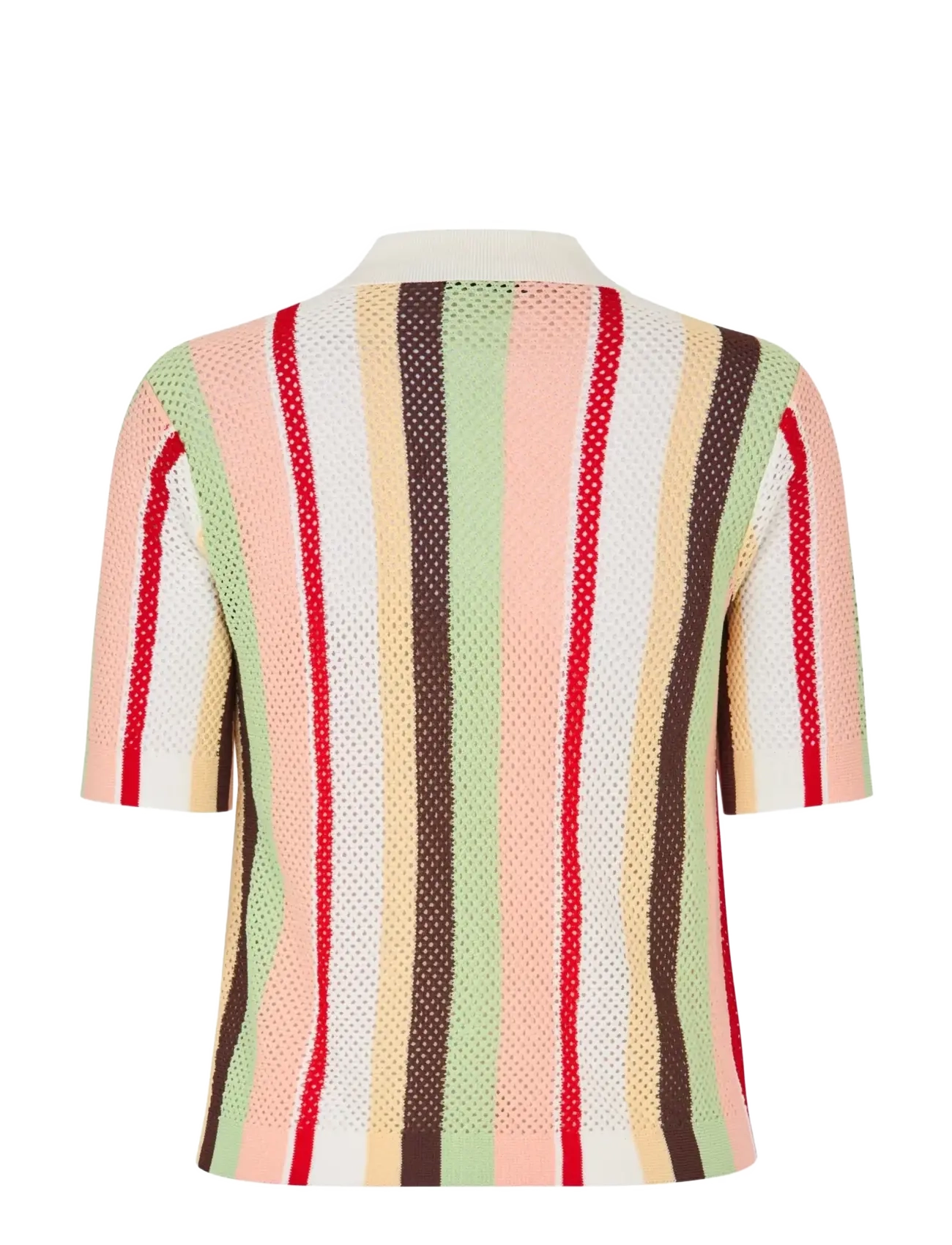 STINE GOYA - 2100 Tricot Knit, Short Sleeve Croc - pólóbolir - baseball pinstripes - 2