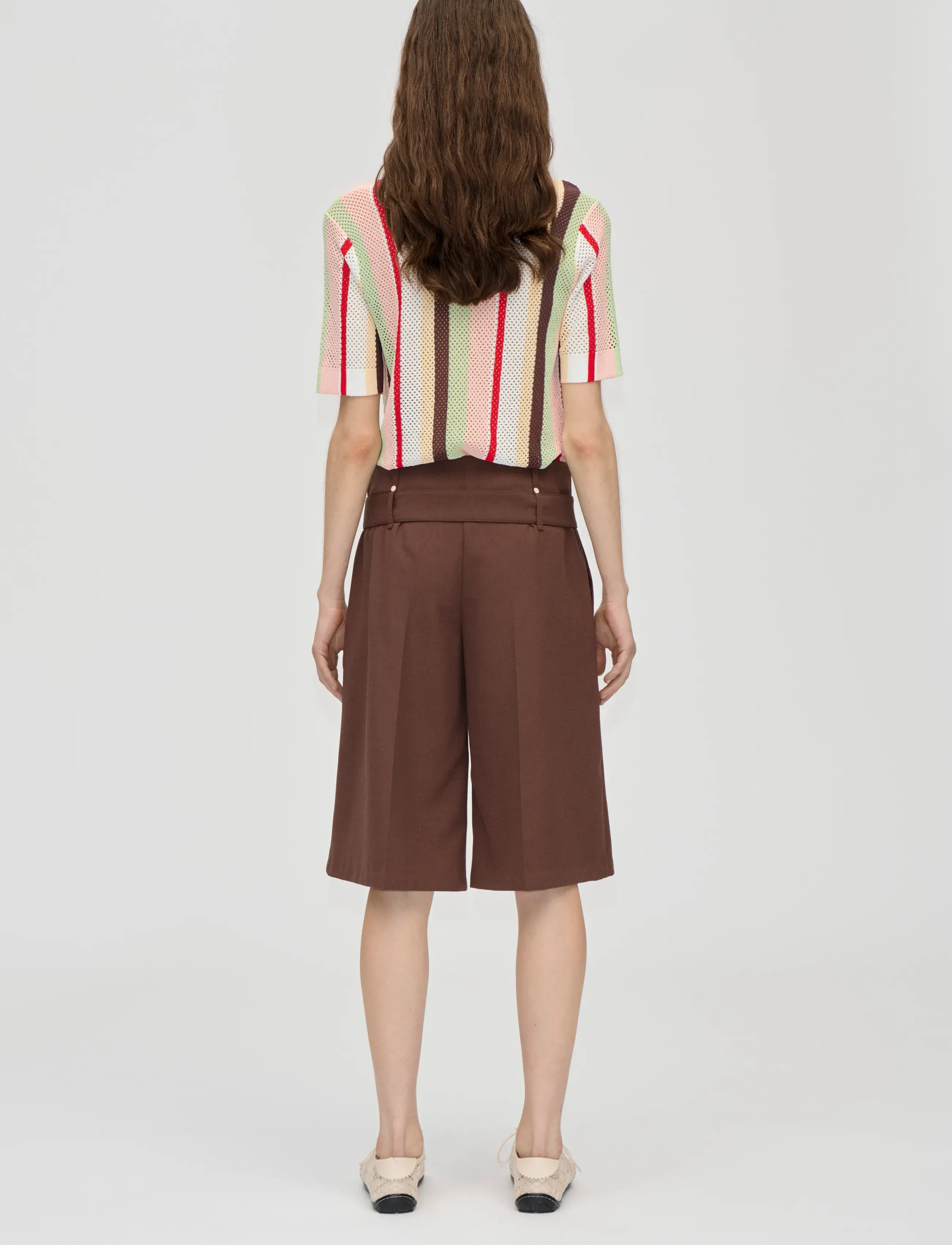 STINE GOYA - 2100 Tricot Knit, Short Sleeve Croc - pólóbolir - baseball pinstripes - 3