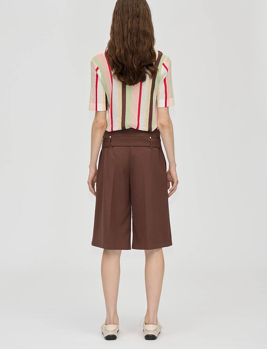 STINE GOYA - 2100 Tricot Knit, Short Sleeve Croc - poloskjorter - baseball pinstripes - 3