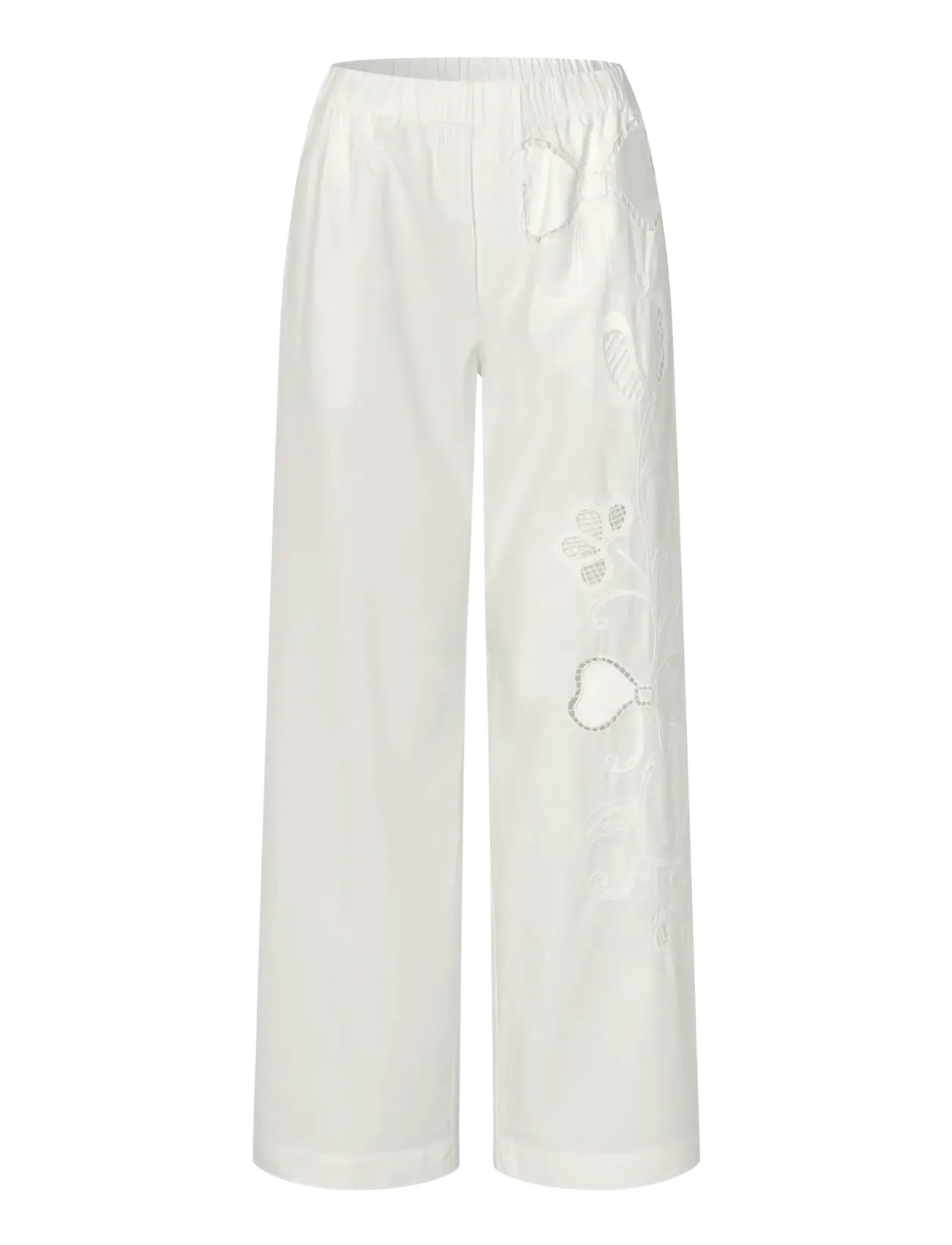 STINE GOYA - 2522 Midweight Cotton Broderie, Rel - hose mit geradem bein - ballerina broderie - 1