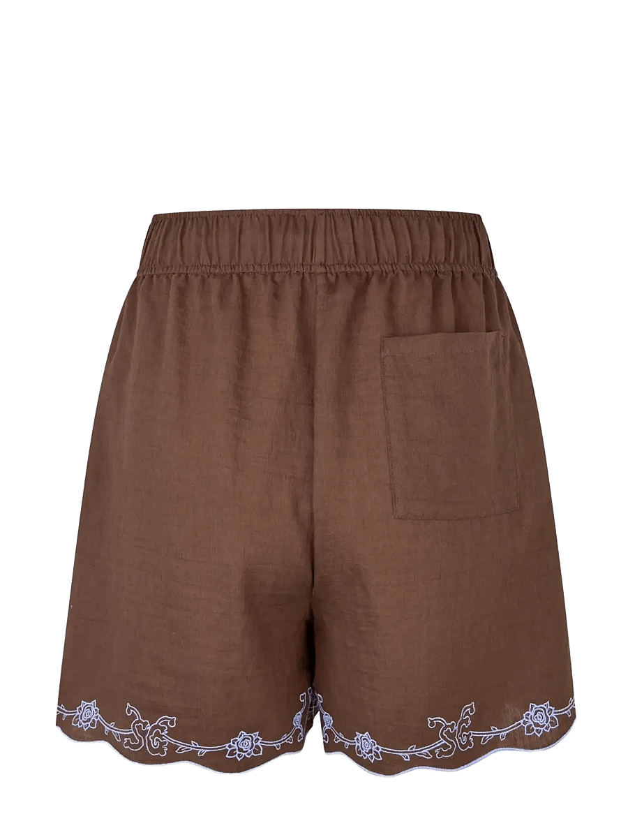 STINE GOYA - 2133 Tencel, Elasticated Shorts - shorts casual - roses embroidery - 2