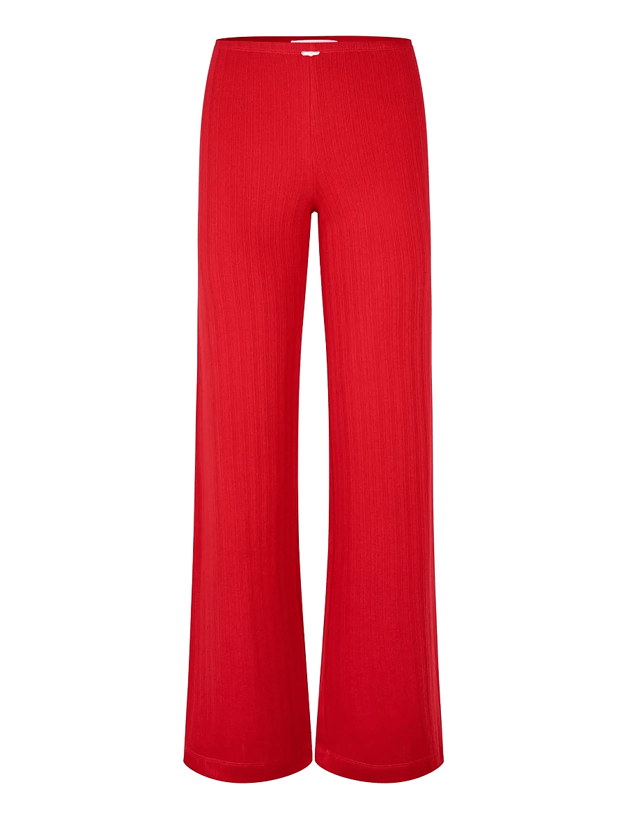 STINE GOYA - 2520 Pointelle Rib, Long Relaxed Pa - sirged püksid - velocity red - 1