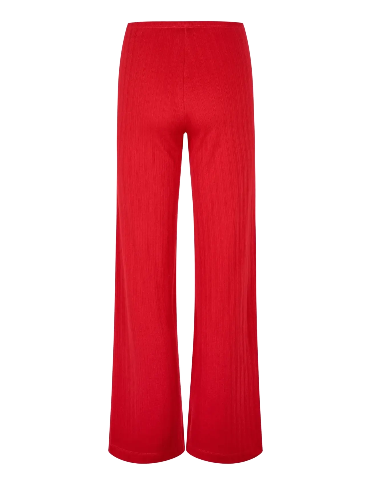STINE GOYA - 2520 Pointelle Rib, Long Relaxed Pa - bikses ar taisnām starām - velocity red - 2
