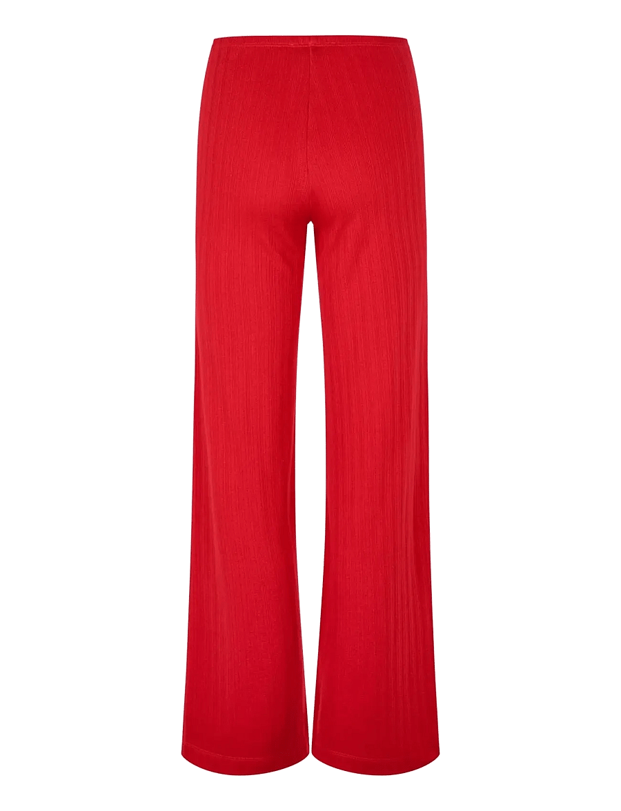 STINE GOYA - 2520 Pointelle Rib, Long Relaxed Pa - sirged püksid - velocity red - 2