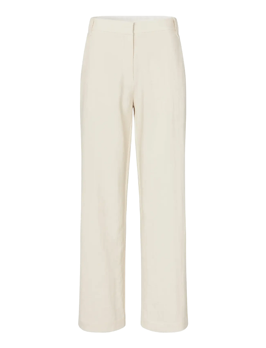 STINE GOYA - 2513 Airy Tailoring, Elastic Detail - habitbukser - eggnog - 1