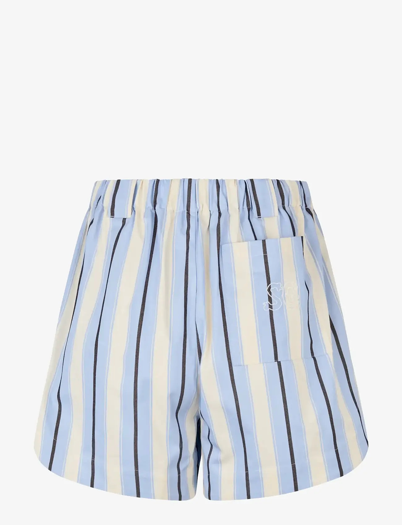 STINE GOYA - 2529 Heavy Stripe Cotton, Elasticat - casual shorts - lightwave stripes - 2