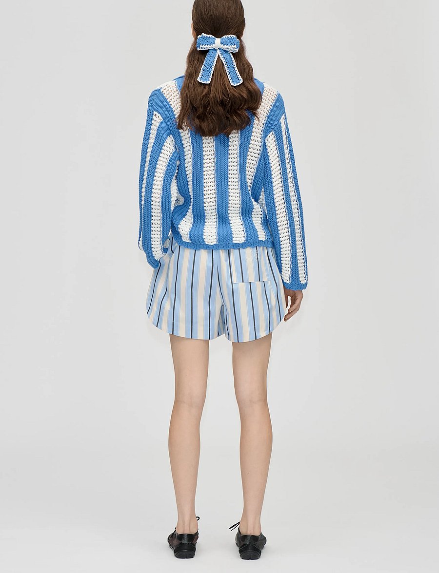 STINE GOYA - 2529 Heavy Stripe Cotton, Elasticat - freizeitshorts - lightwave stripes - 3