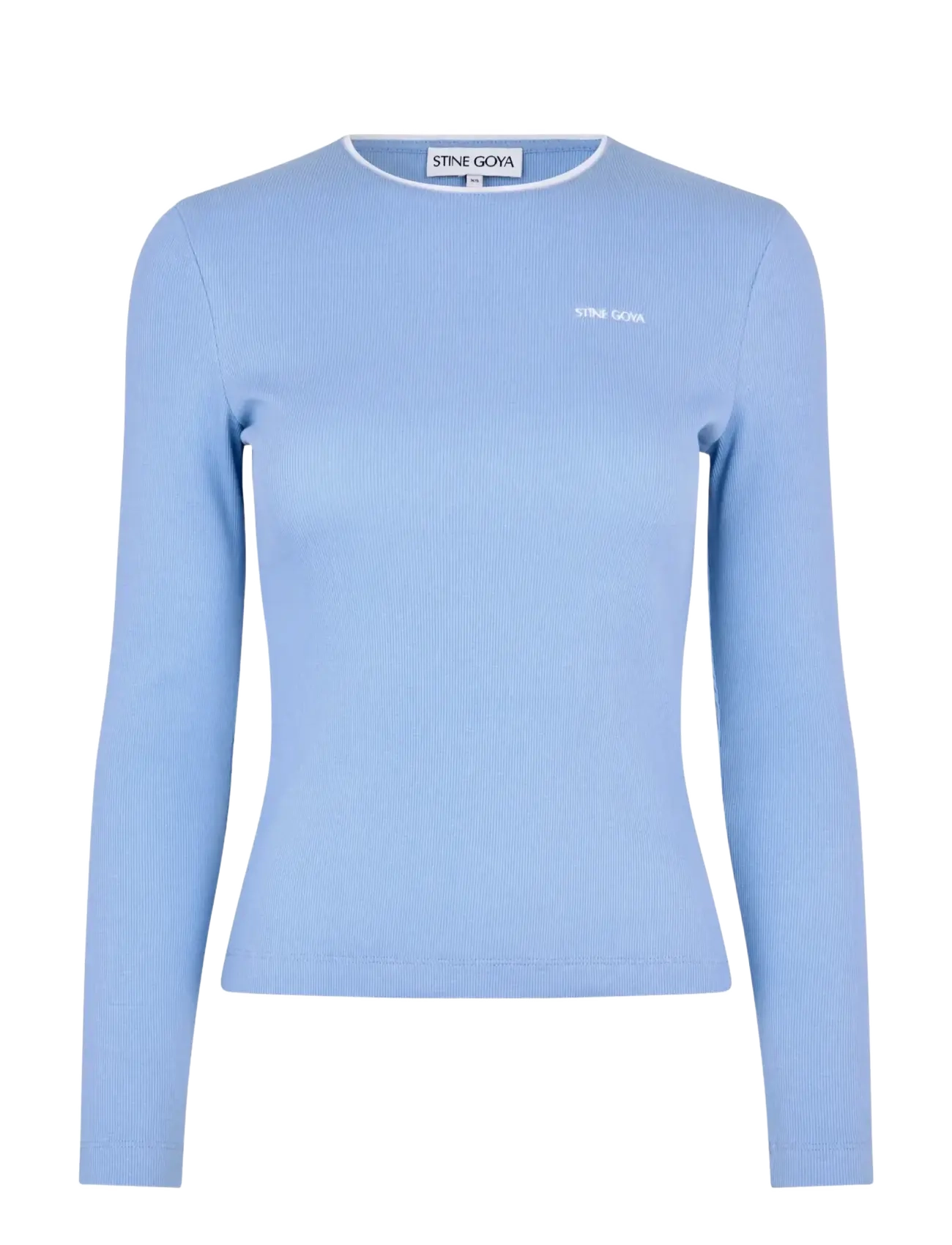 STINE GOYA 2385 Rib, Long Sleeve Rib Top - Tøj - BEL AIR BLUE / blue