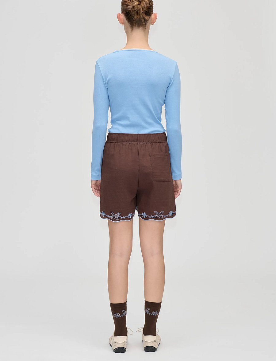 STINE GOYA - 2385 Rib, Long Sleeve Rib Top - langärmlige tops - bel air blue - 3