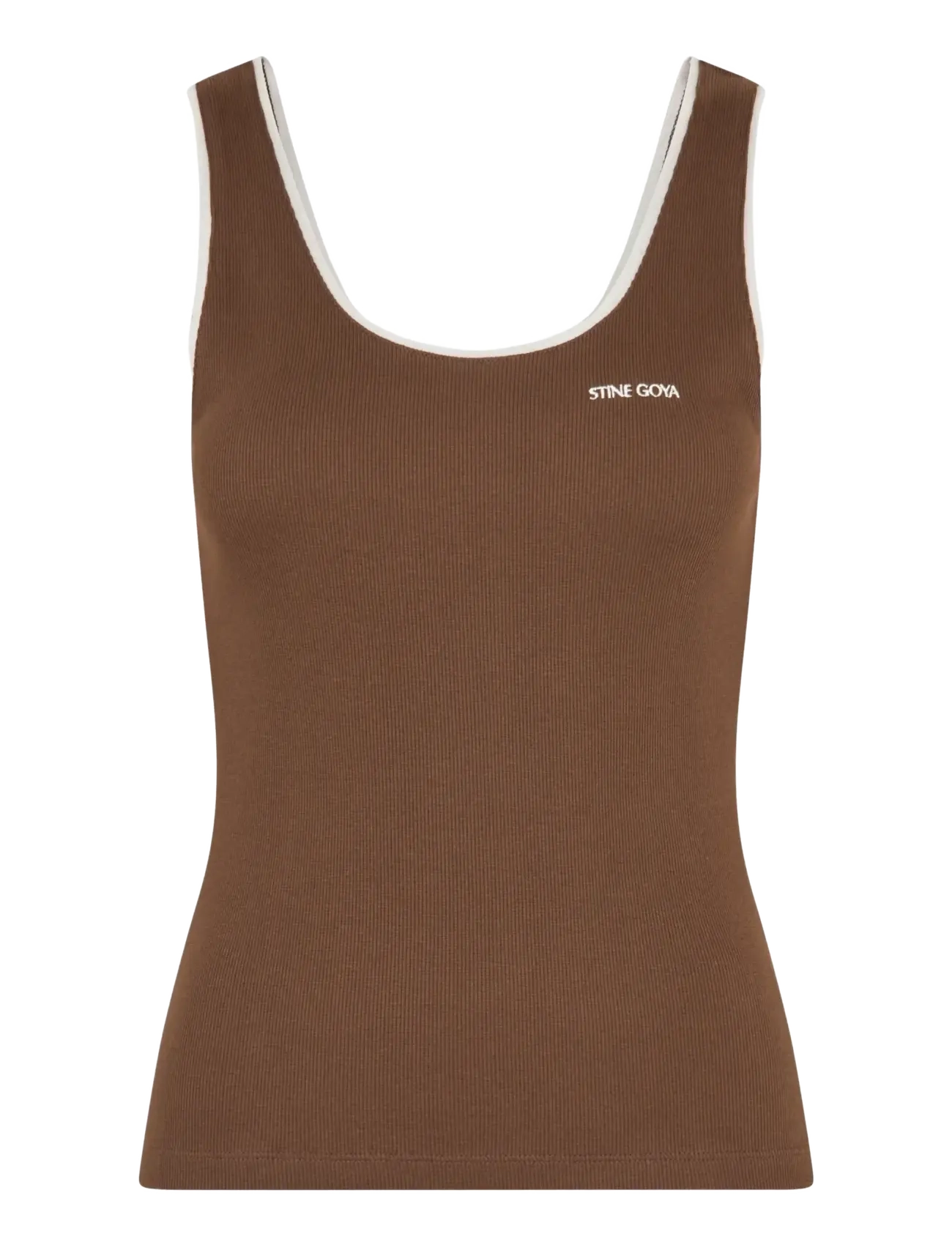 STINE GOYA 2385 Rib, Rib Tank Top - Clothing - CHICORY COFFEE / brown