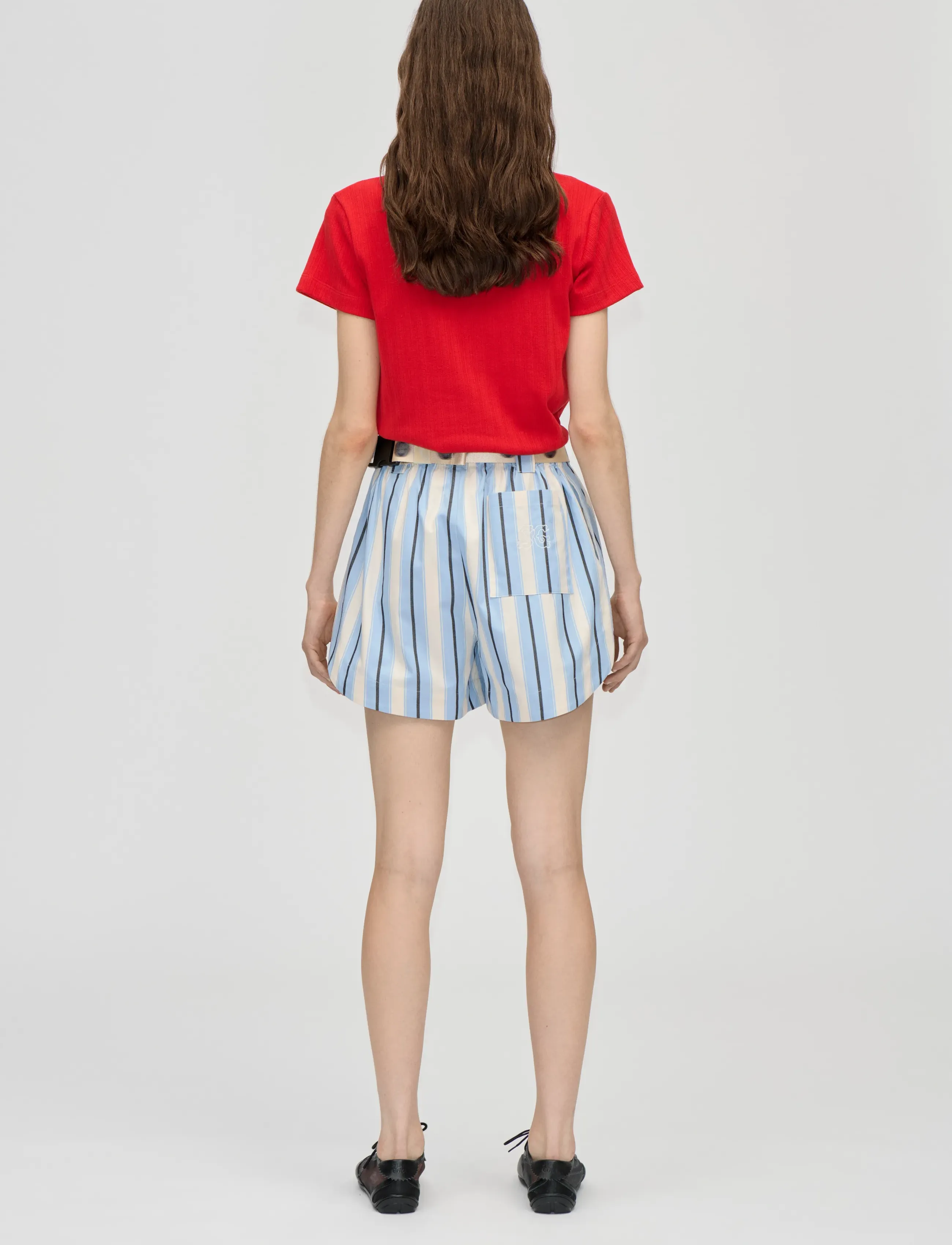 STINE GOYA - 2520 Pointelle Rib, Short Sleeve Re - t-shirts - velocity red - 3