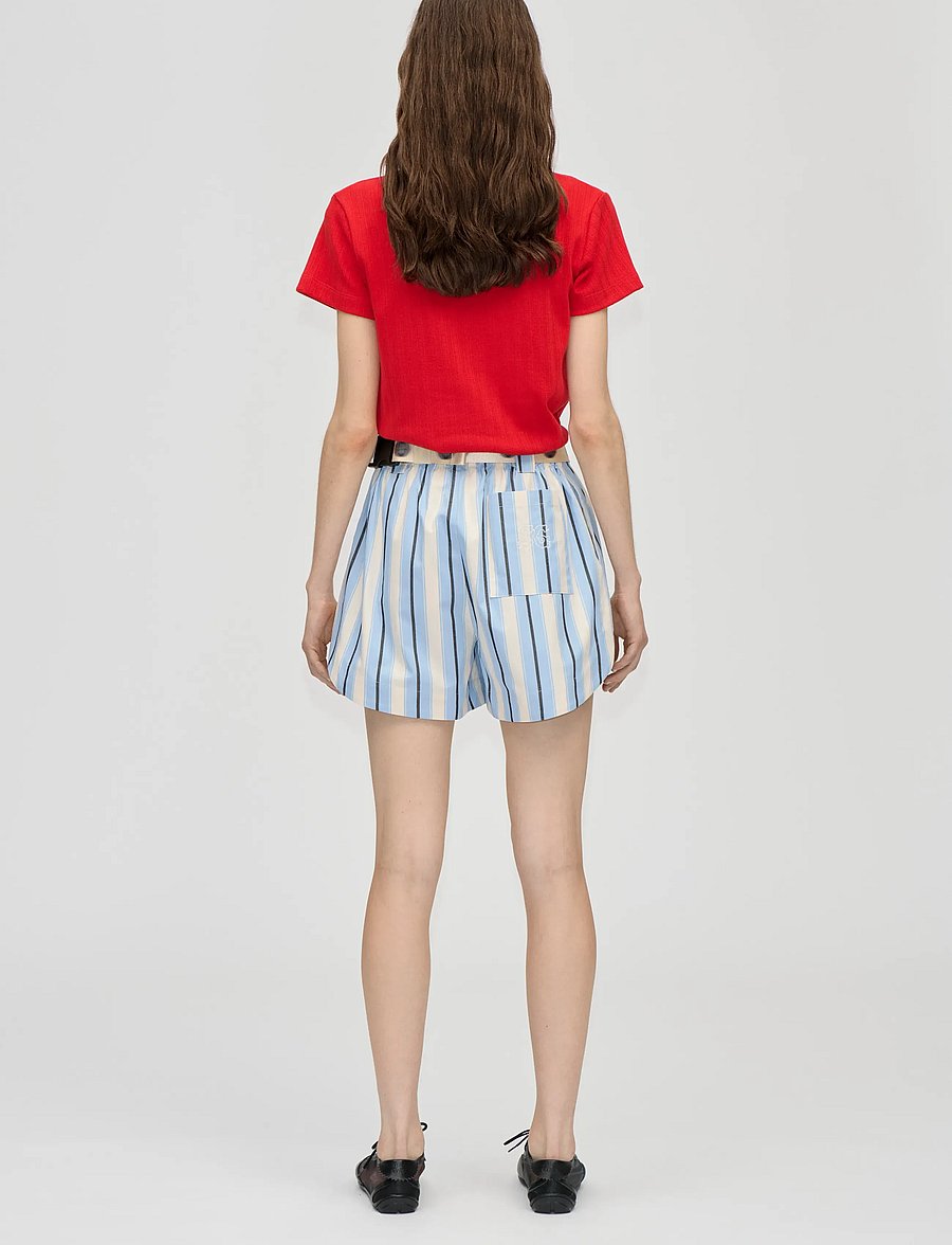 STINE GOYA - 2520 Pointelle Rib, Short Sleeve Re - t-shirts - velocity red - 3