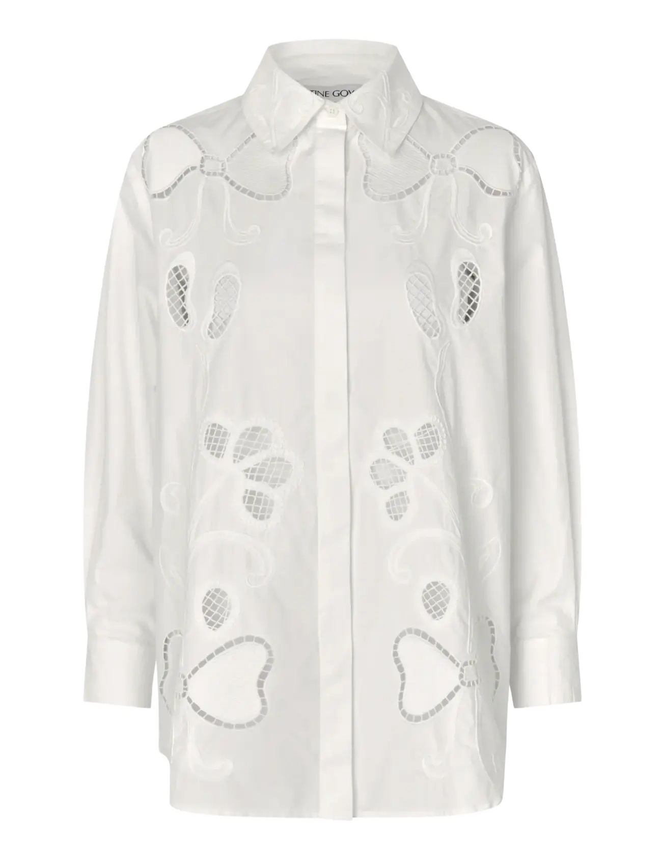 STINE GOYA 2522 Midweight Cotton Broderie, Loo - Kleidung - BALLERINA BRODERIE / white
