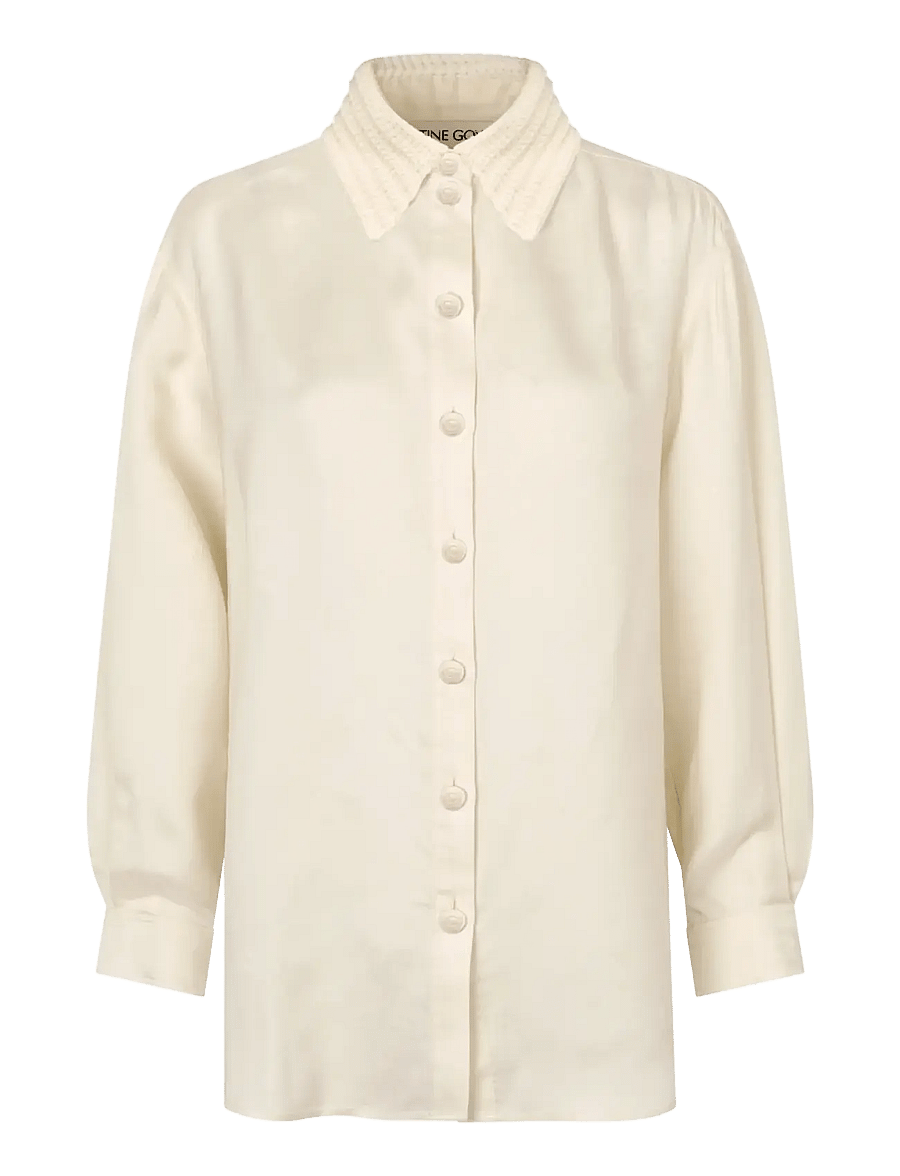 STINE GOYA - 2516 Viscose Jacquard / Crochet, Fl - chemises à manches longues - sakura blossom - 1
