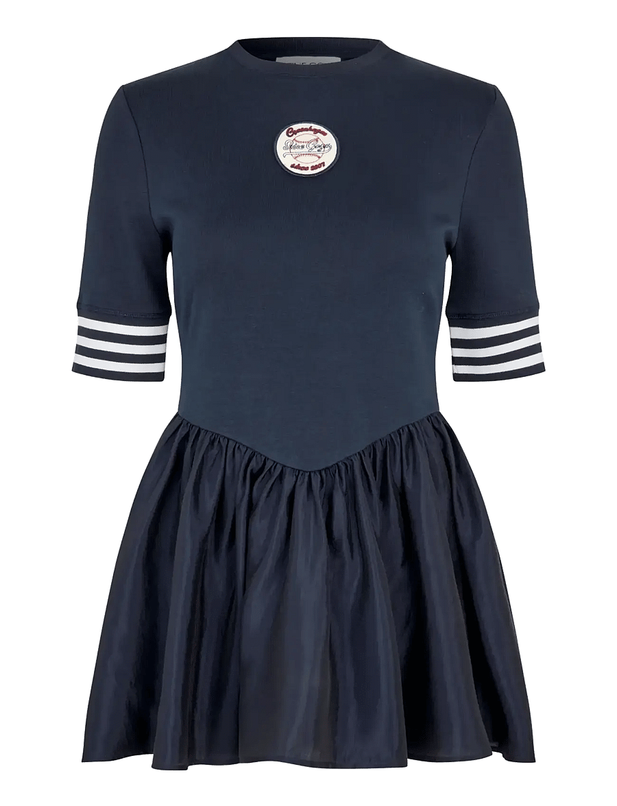 STINE GOYA - 2521 Flat Texture Viscose / Jersey, - t-shirts - baseball sg patch - 1