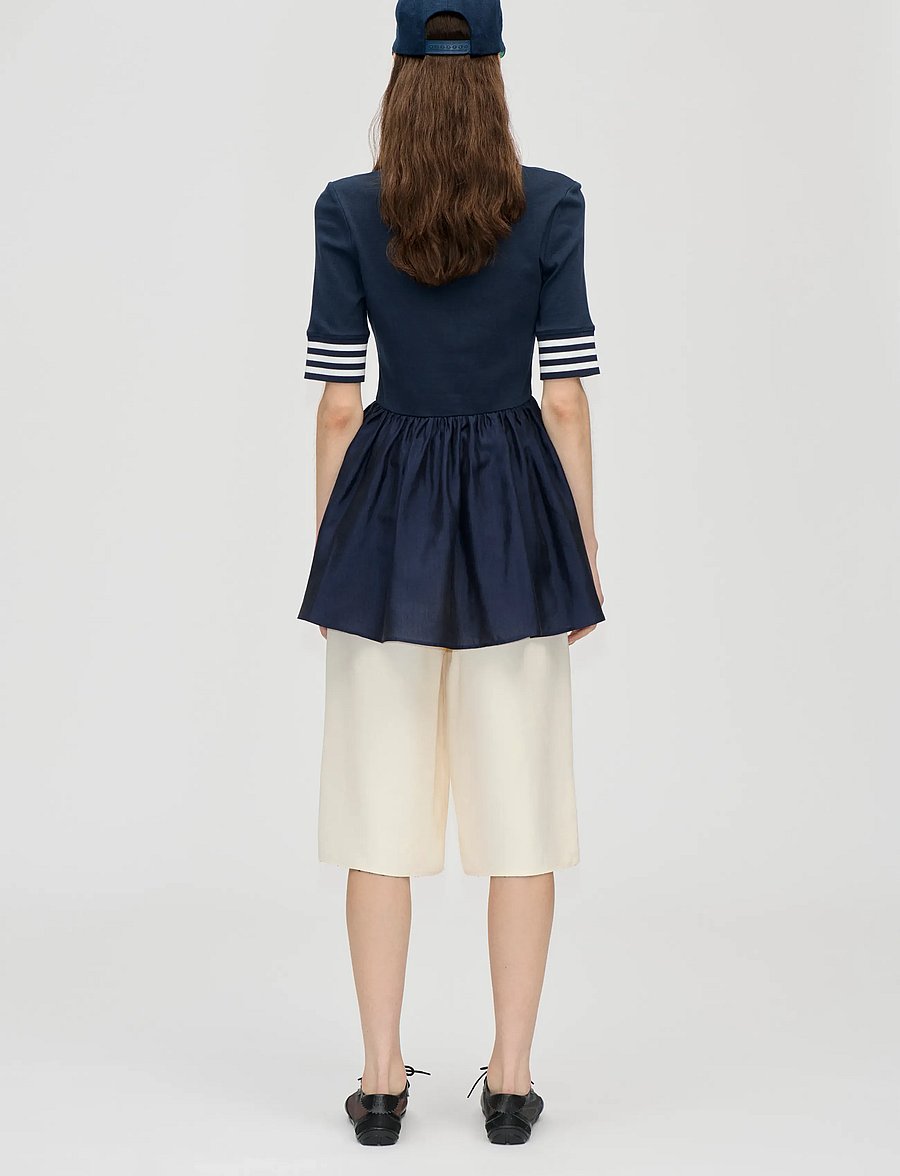 STINE GOYA - 2521 Flat Texture Viscose / Jersey, - t-shirts - baseball sg patch - 3