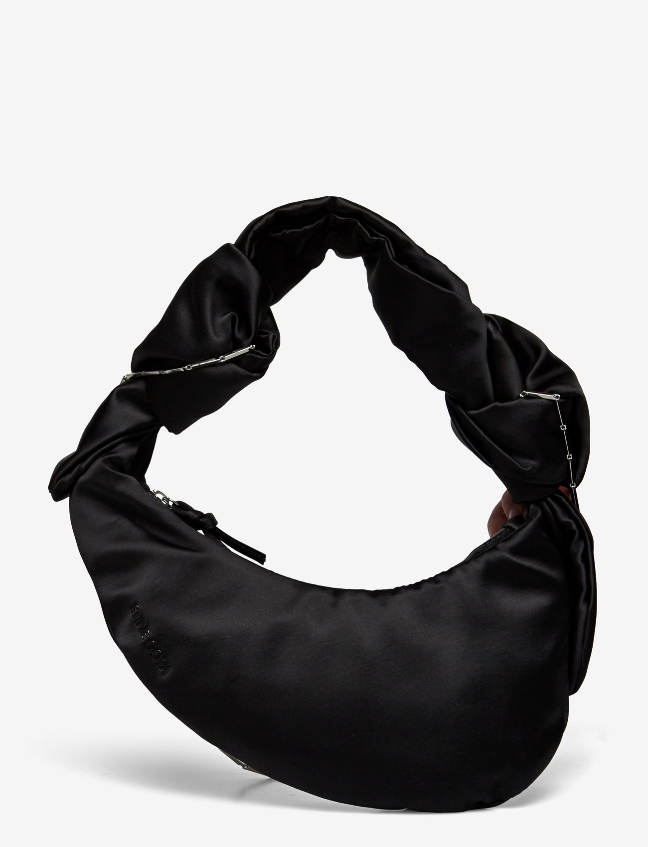 STINE GOYA - Crystal Studs Knotted Satchel Micro - geburtstagsgeschenke - black - 1