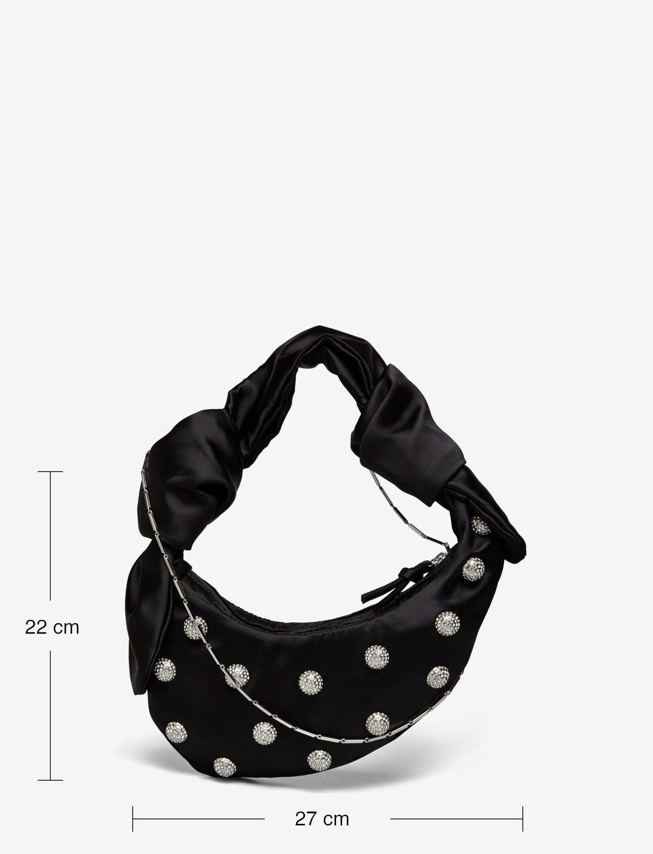 STINE GOYA - Crystal Studs Knotted Satchel Micro - geburtstagsgeschenke - black - 4