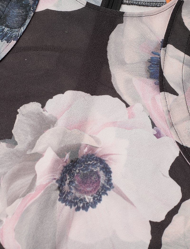 STINE GOYA - Crewneck Long Sleeve Midi Dress, 22 - festkjoler - nostalgic anemone - 4