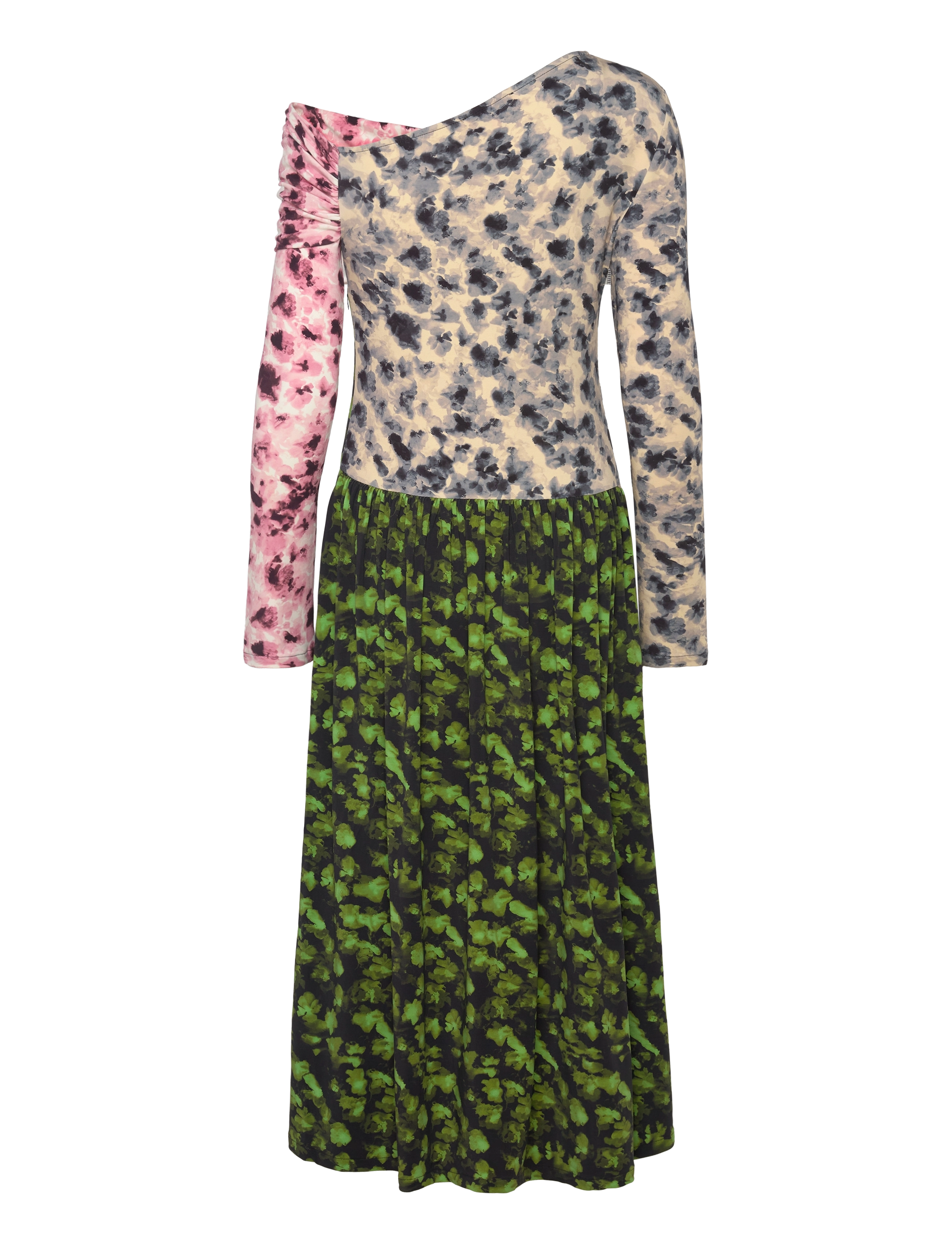STINE GOYA - One Shoulder Long Sleeve Dress, 225 - sukienki na imprezę - dizzy foliage - 2