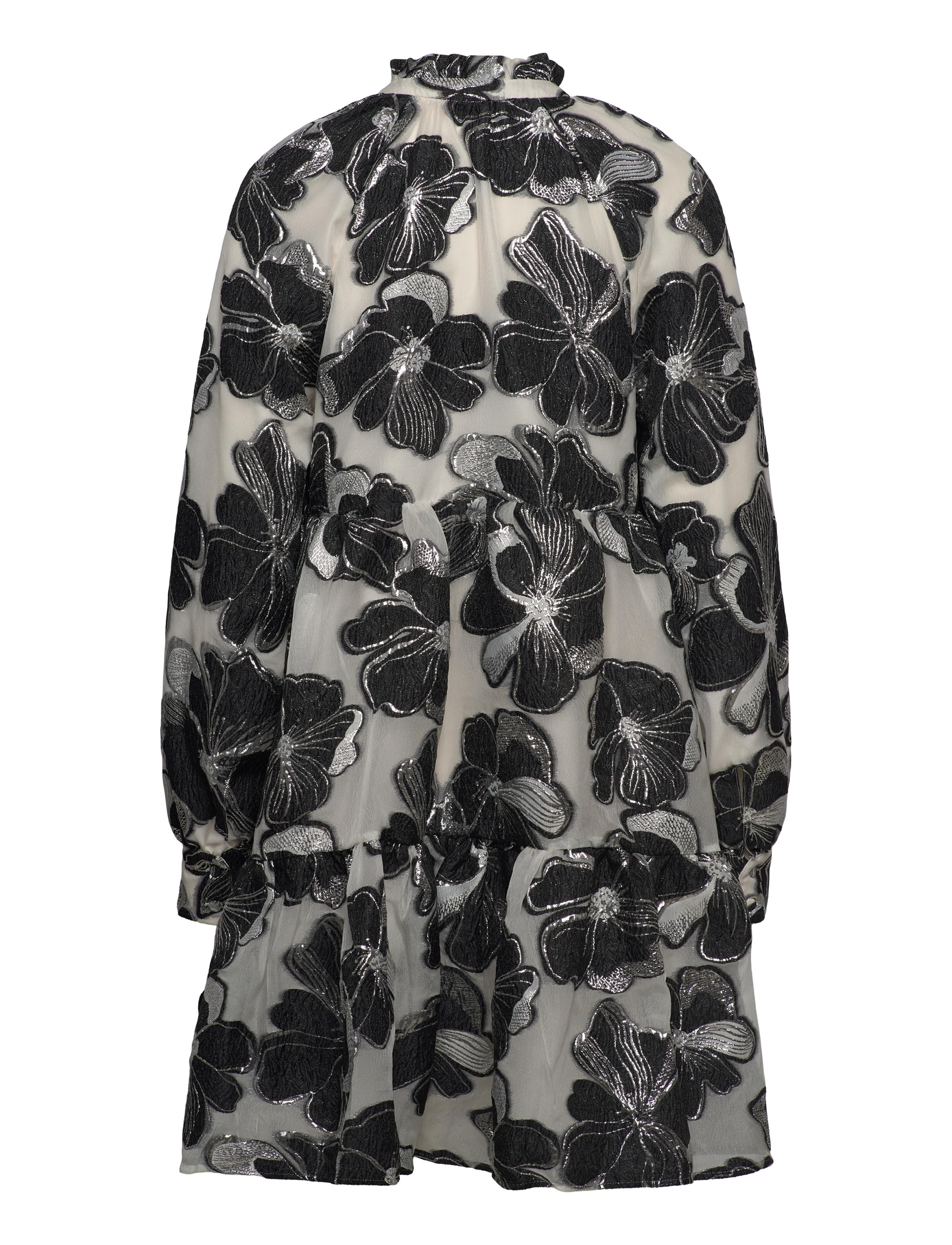 STINE GOYA - Tier Voluminous Ruffle Mini Dress, - anemone jacquard - 2