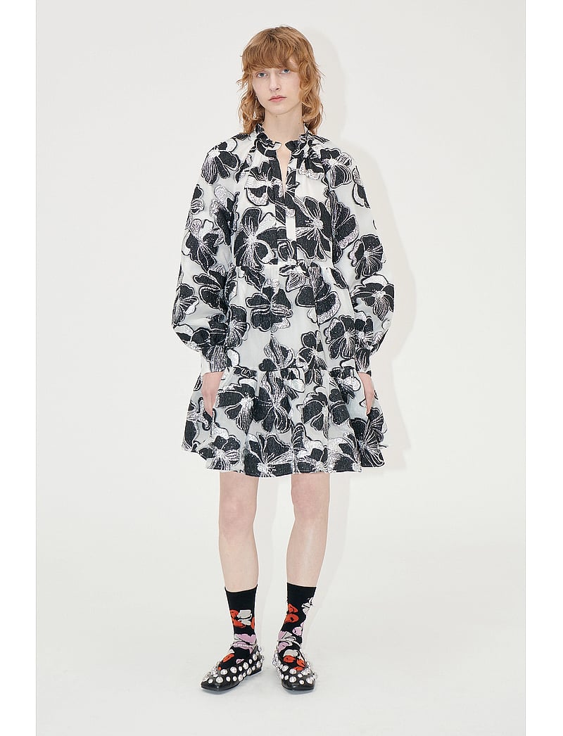 STINE GOYA Tier Voluminous Ruffle Mini Dress, (SGASG-PS25-D055