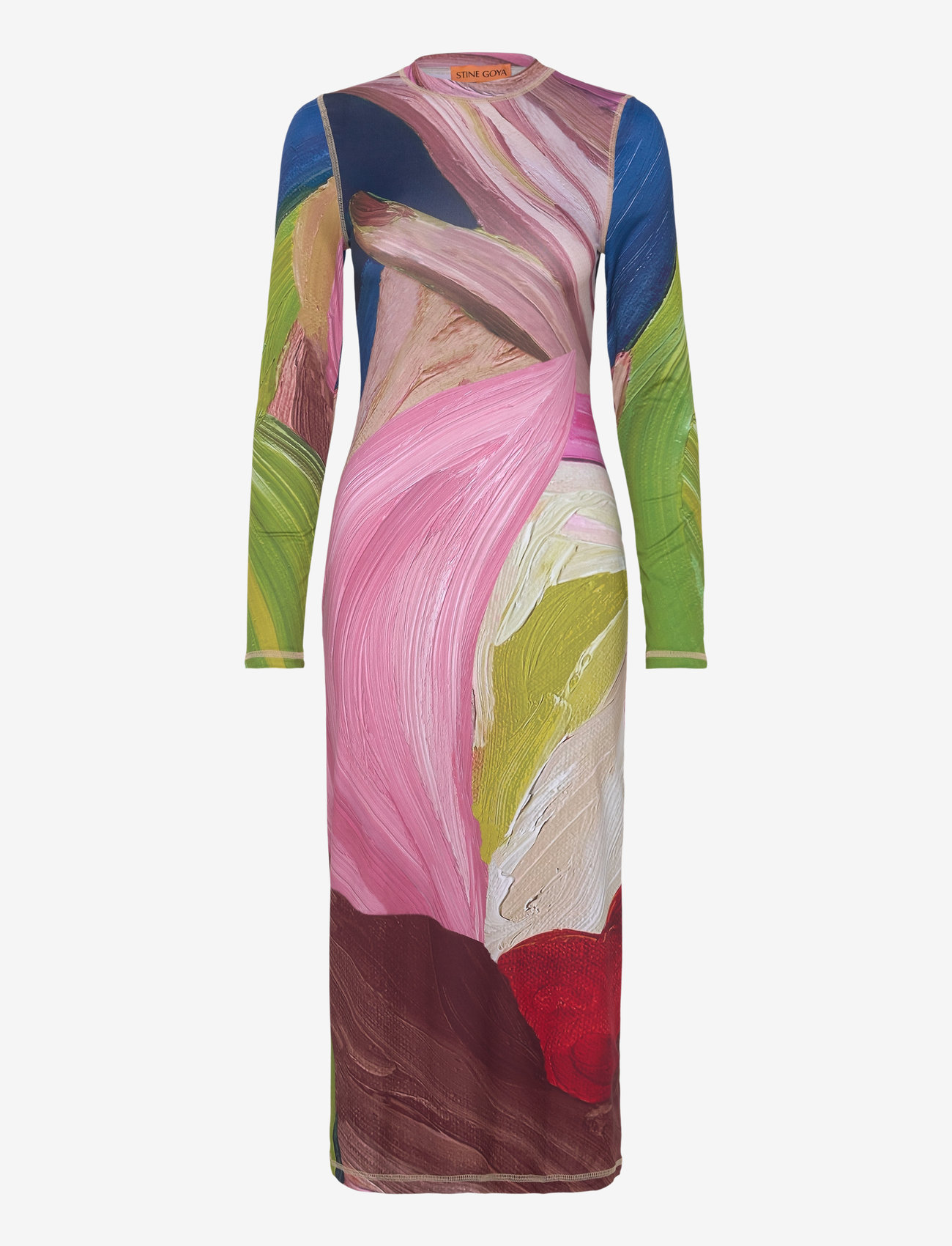 STINE GOYA - Pullover Long Sleeve Midi Dress, 22 - etuikleider - hands - 1