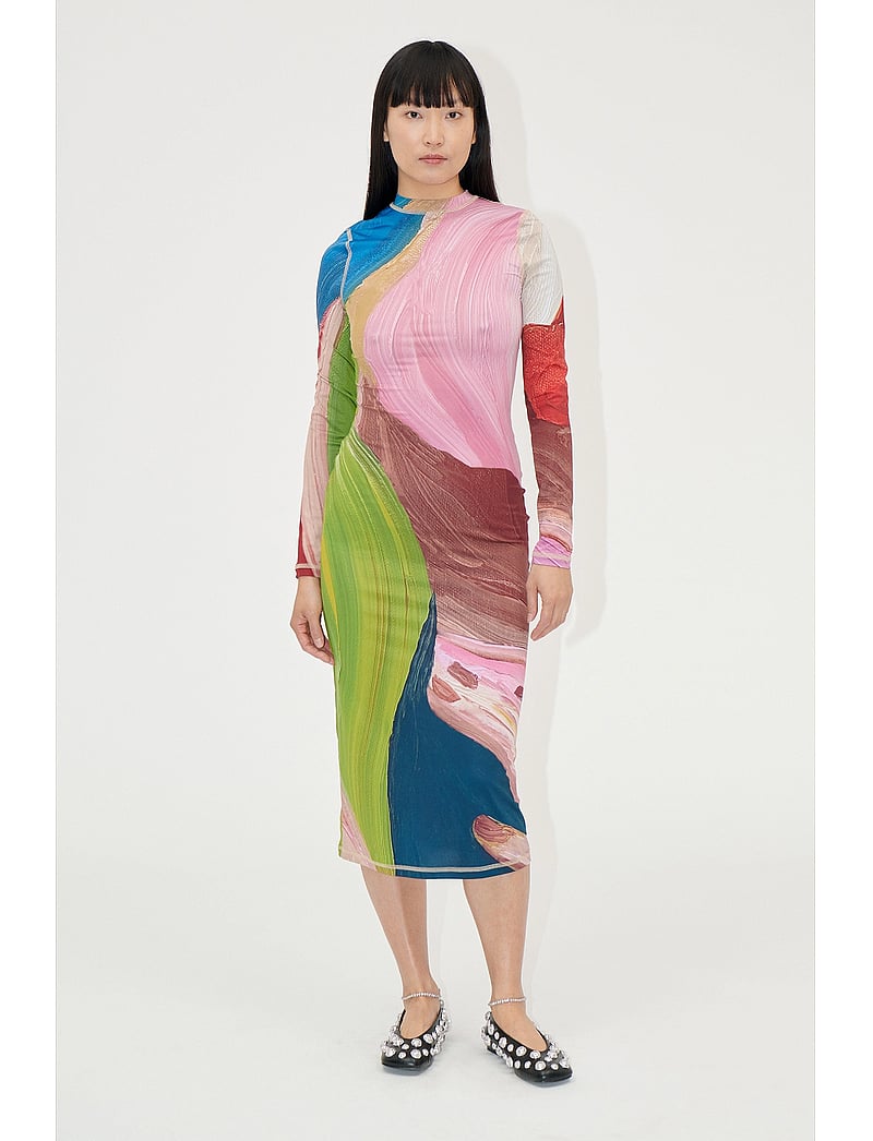 STINE GOYA - Pullover Long Sleeve Midi Dress, 22 - etuikleider - hands - 0