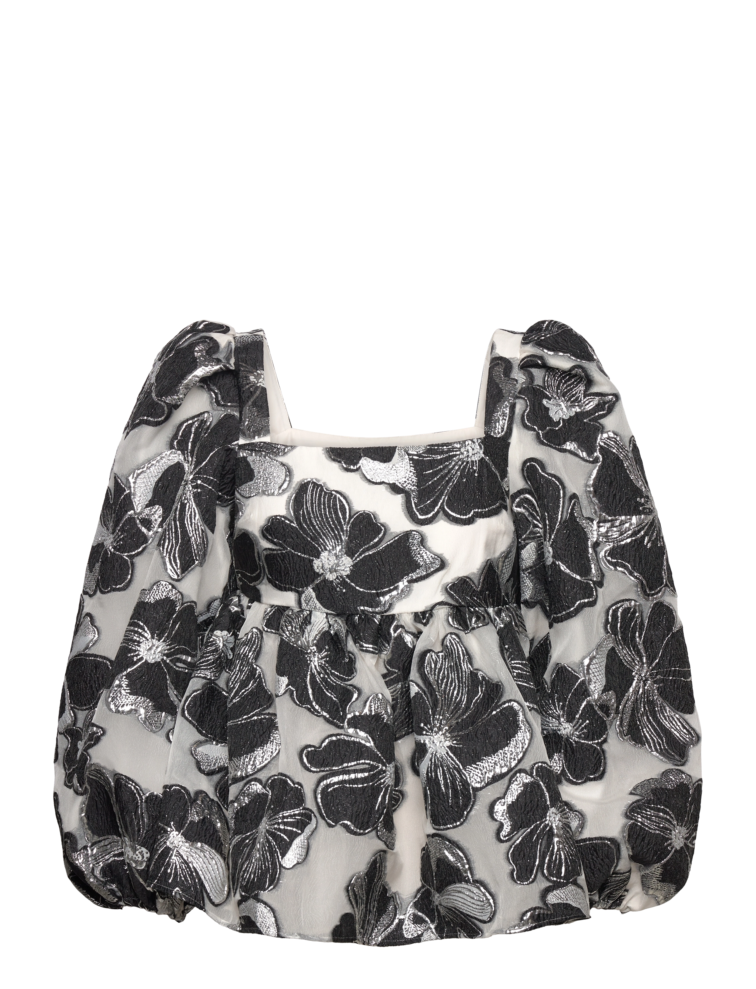 STINE GOYA Square Neck Lange Ärmel Oberteil, 1608 O Schwarz - S - Damen