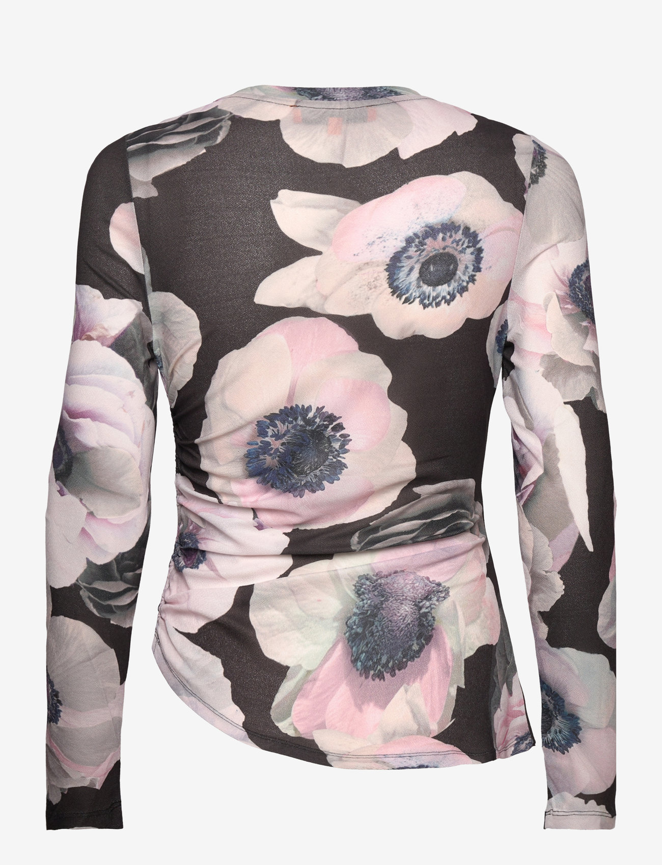 STINE GOYA - Asymmetric Long Sleeve Top, 2245 Dr - langerma toppar - nostalgic anemone - 2