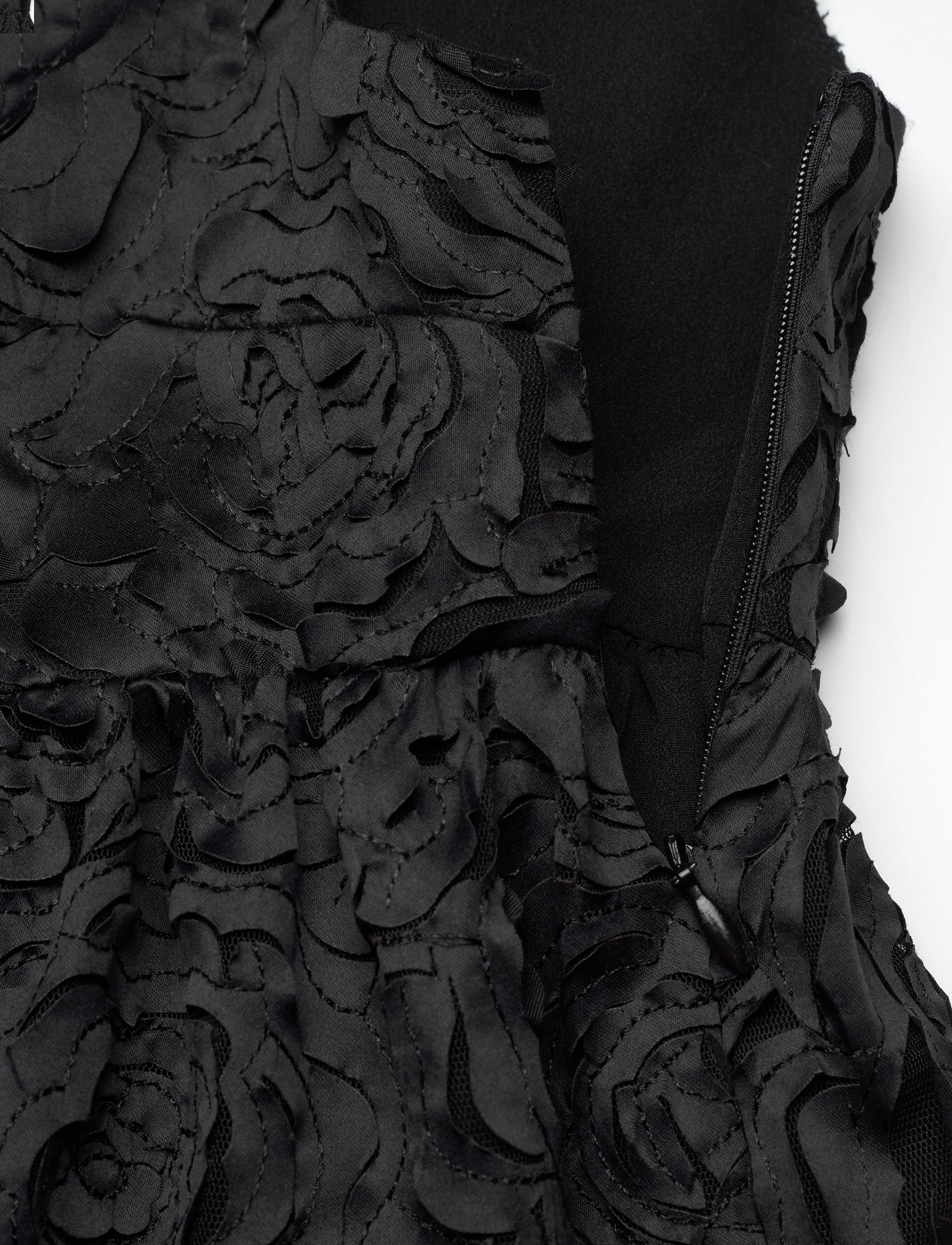 STINE GOYA - Contrasted Tie Top, 2320 Fil Coupé - Ärmellose blusen - jet black - 5