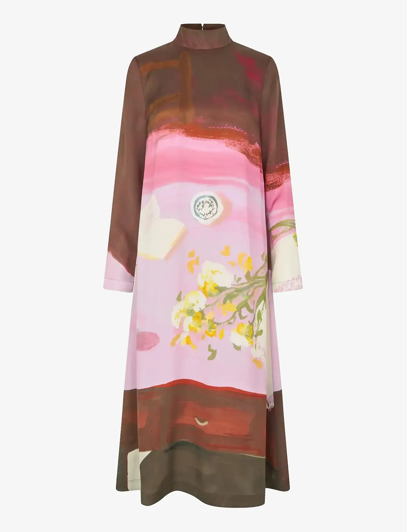 STINE GOYA - Dry Viscose, Long Sleeve Midi Dress - midi dresses - five resolutions - 1