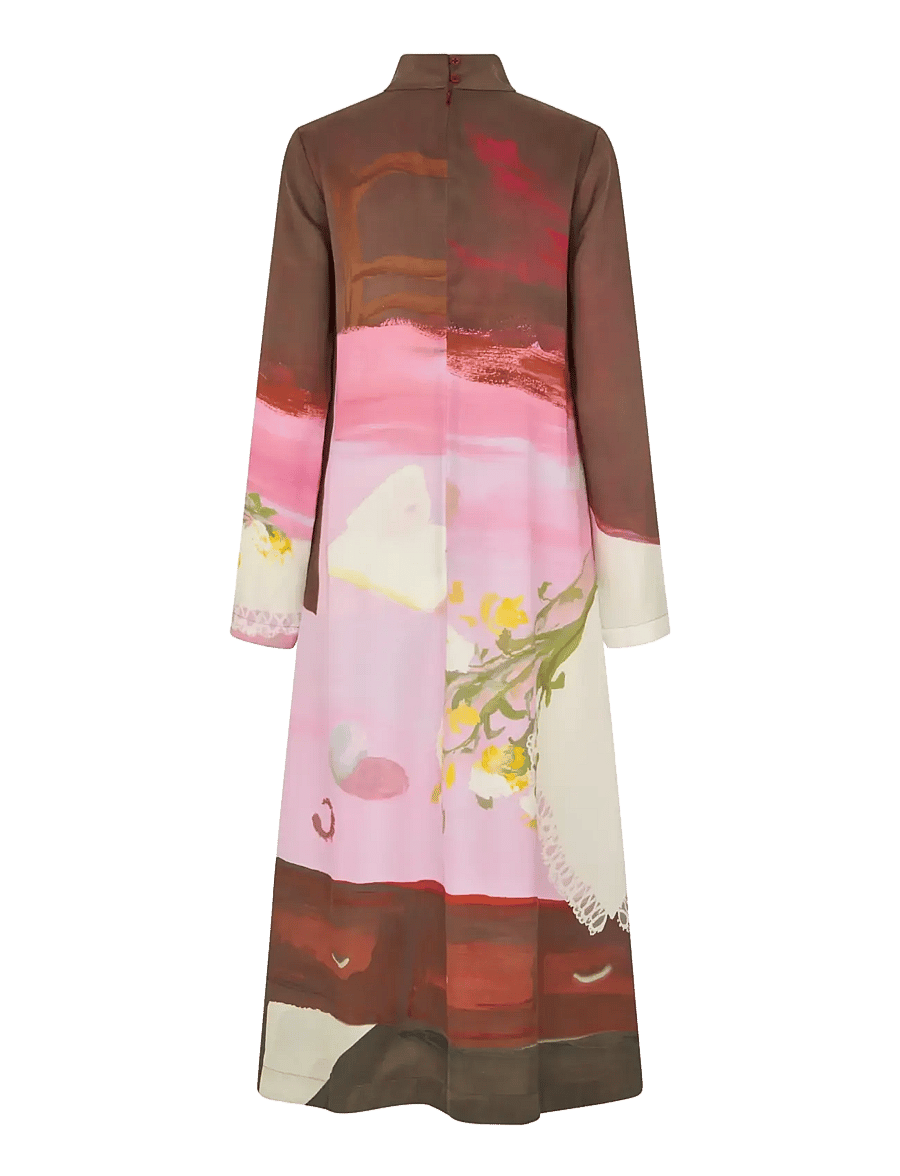 STINE GOYA - Dry Viscose, Long Sleeve Midi Dress - five resolutions - 2