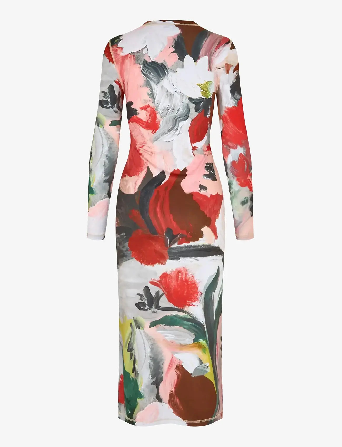 STINE GOYA - Stocking Jersey, Pullover Long Sleeve Midi Dress - bodycon dresses - my garden - 2