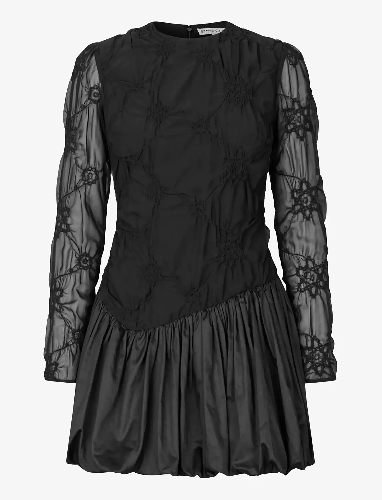 STINE GOYA - 2449 Smocked Cotton Mix, Balloon Lo - blondekjoler - smocked flowers - 1