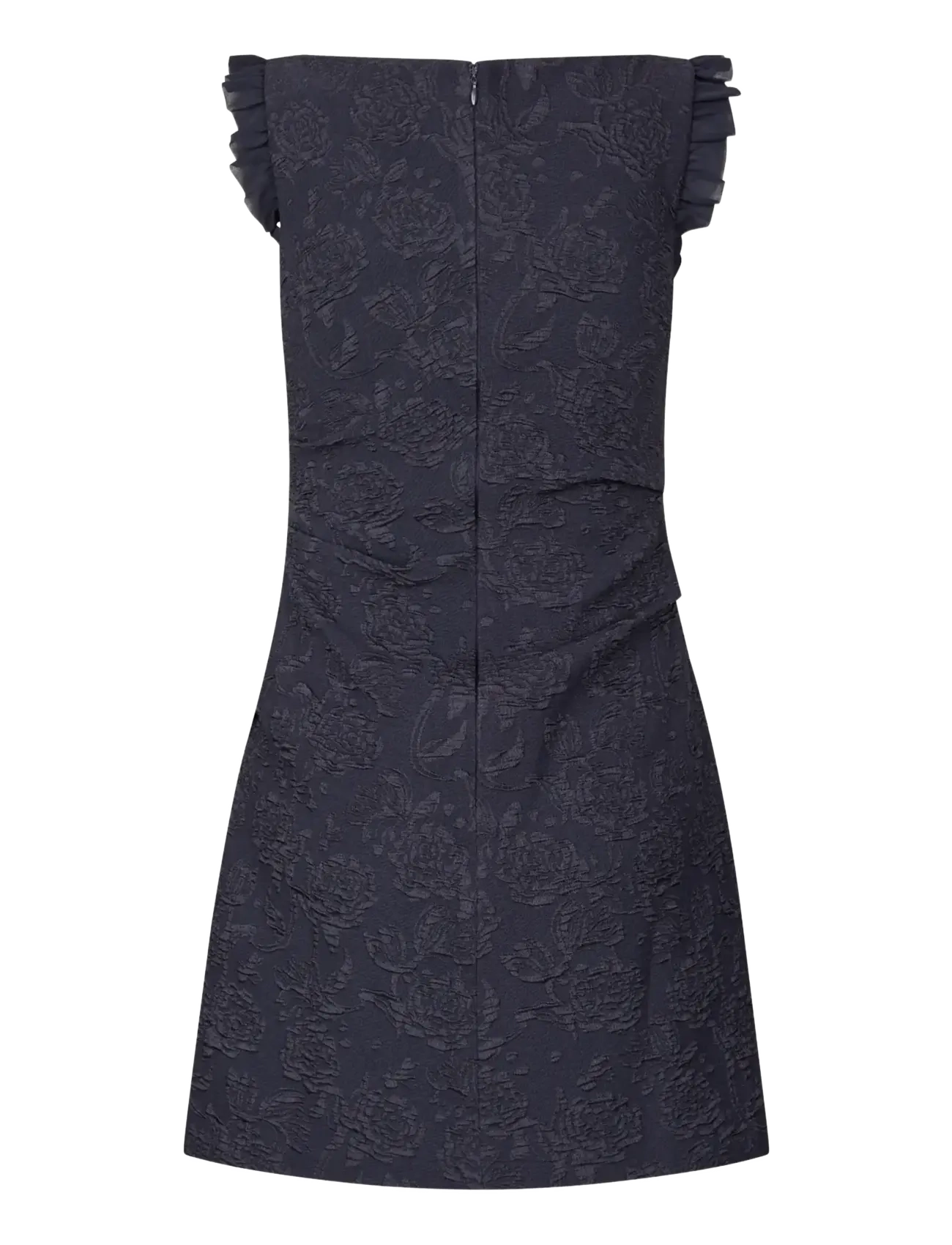 STINE GOYA - Stretch Jacquard / Sheer GGT, Tuck Mini Dress - minikleidid - garden relief - 2